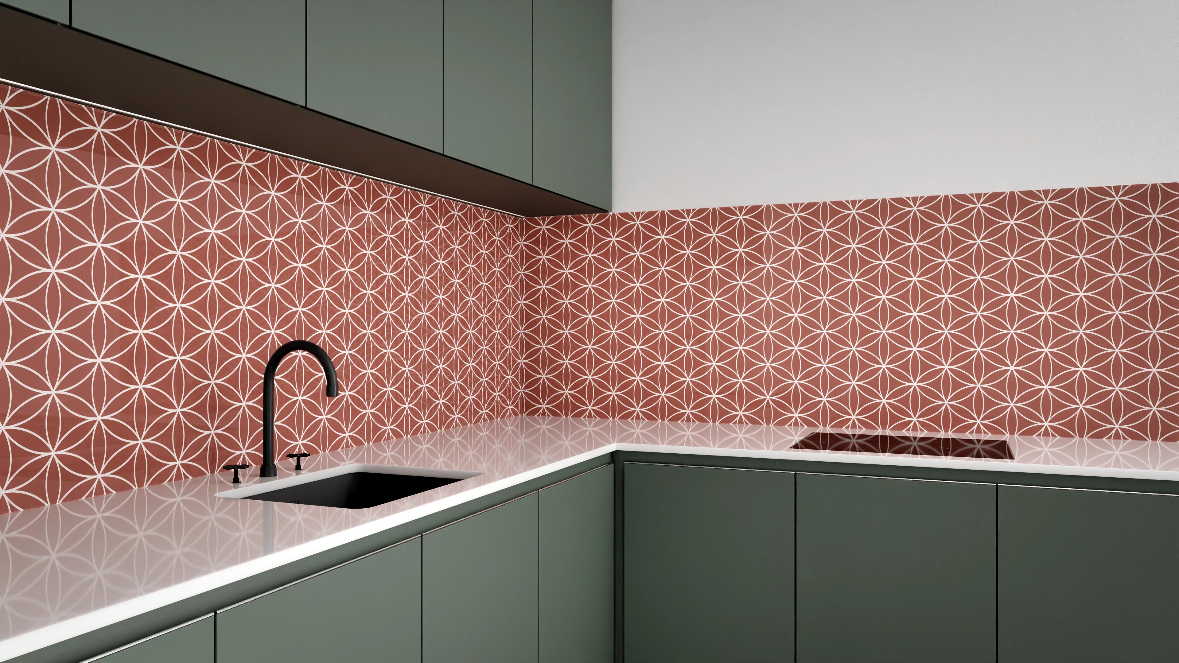 Küchenrückwand - Geometrica - Fiori - Ruggine Slide 3