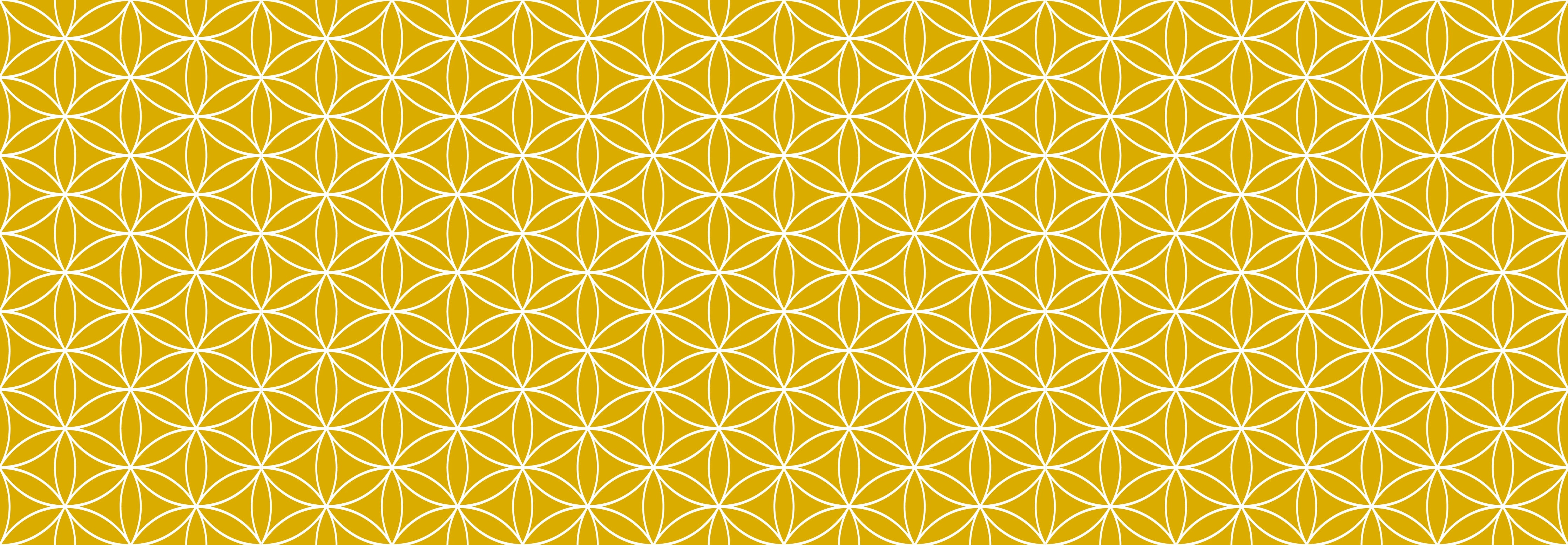 Küchenrückwand - Geometrica - Fiori - Senape