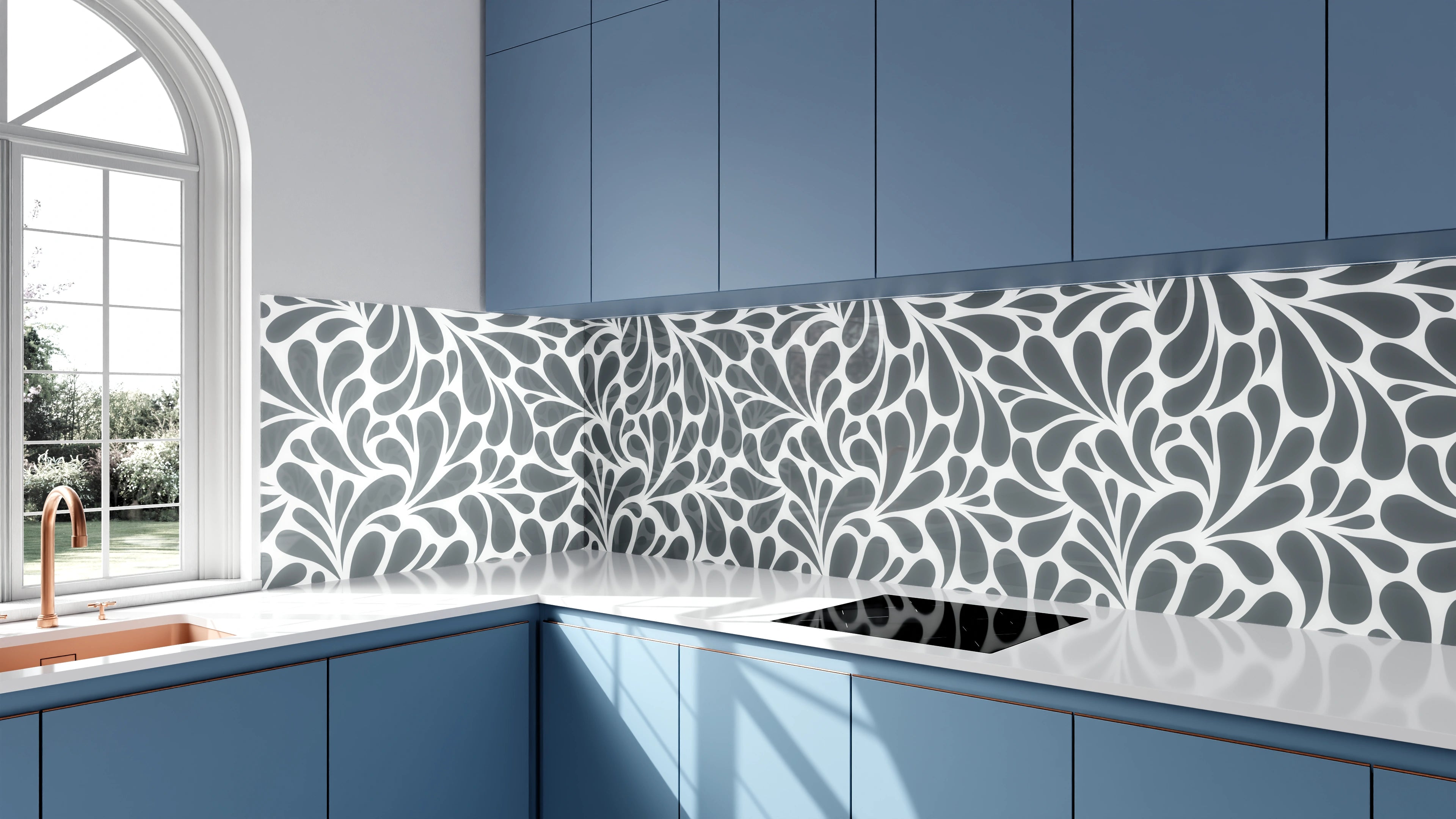 Küchenrückwand - Natura - Petaloso - Piombo Slide 2