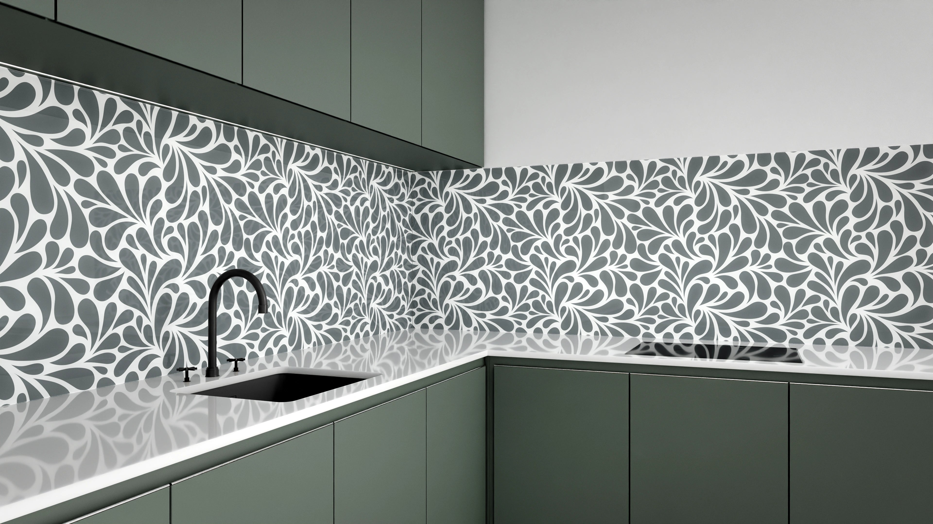 Küchenrückwand - Natura - Petaloso - Piombo Slide 3