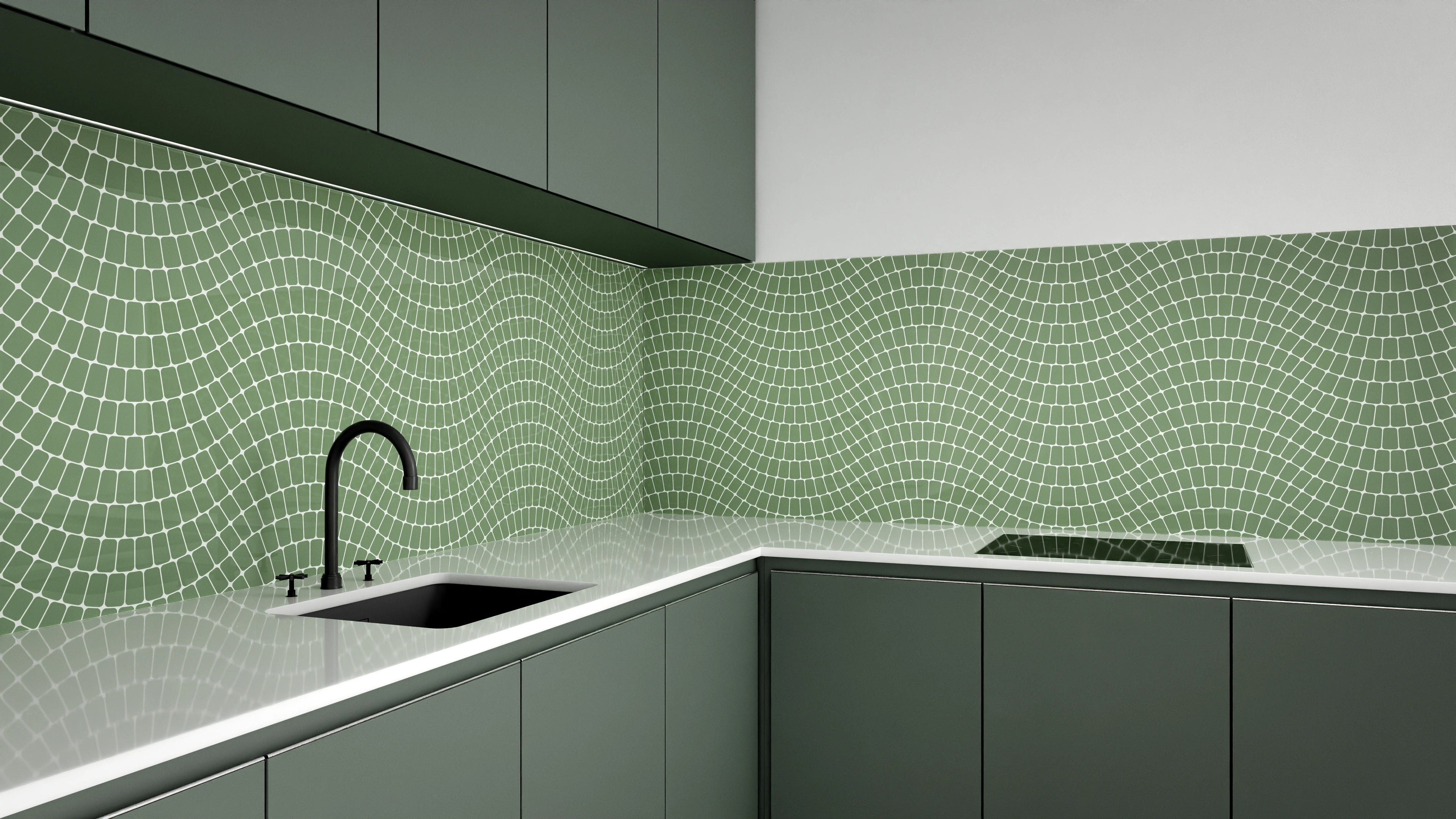 Küchenrückwand - Onde - Sinuoso - Oliva Slide 3