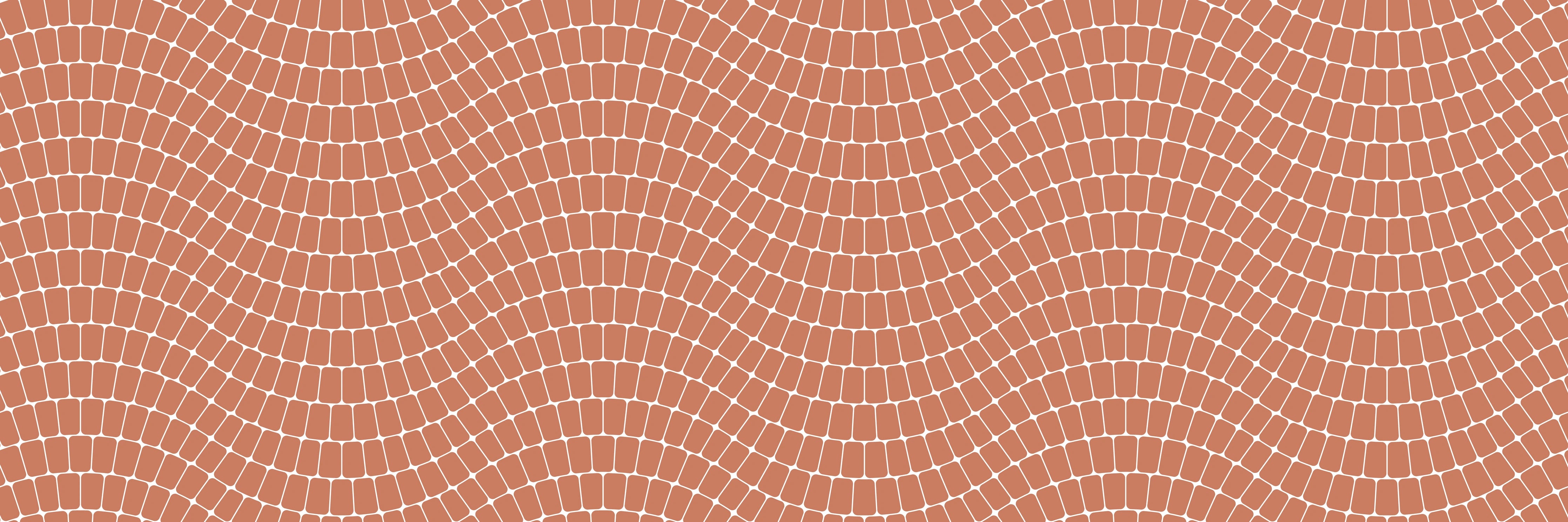 Küchenrückwand - Onde - Sinuoso - Terracotta
