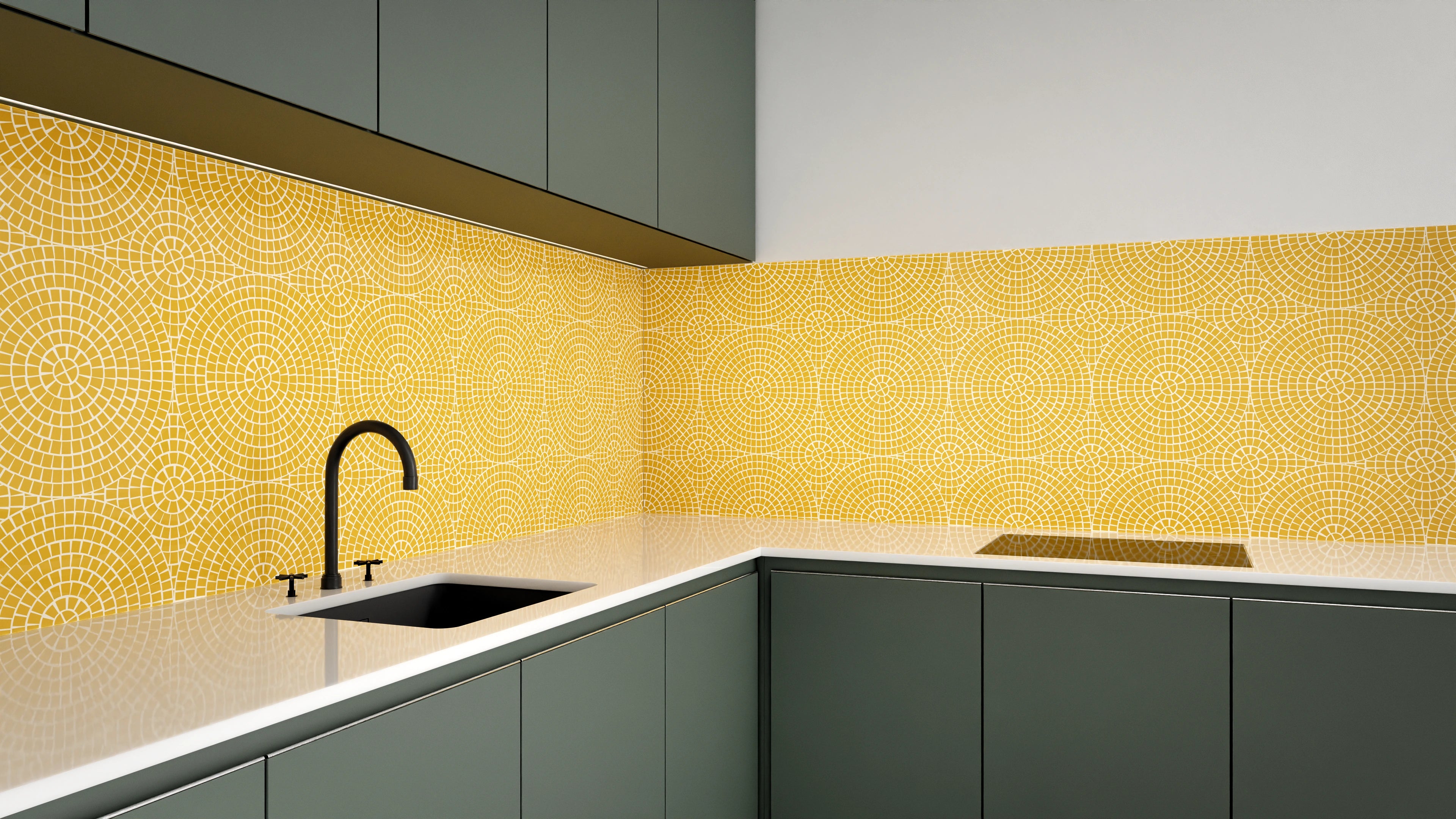Küchenrückwand - Pietre - Mosaico - Senape Slide 3