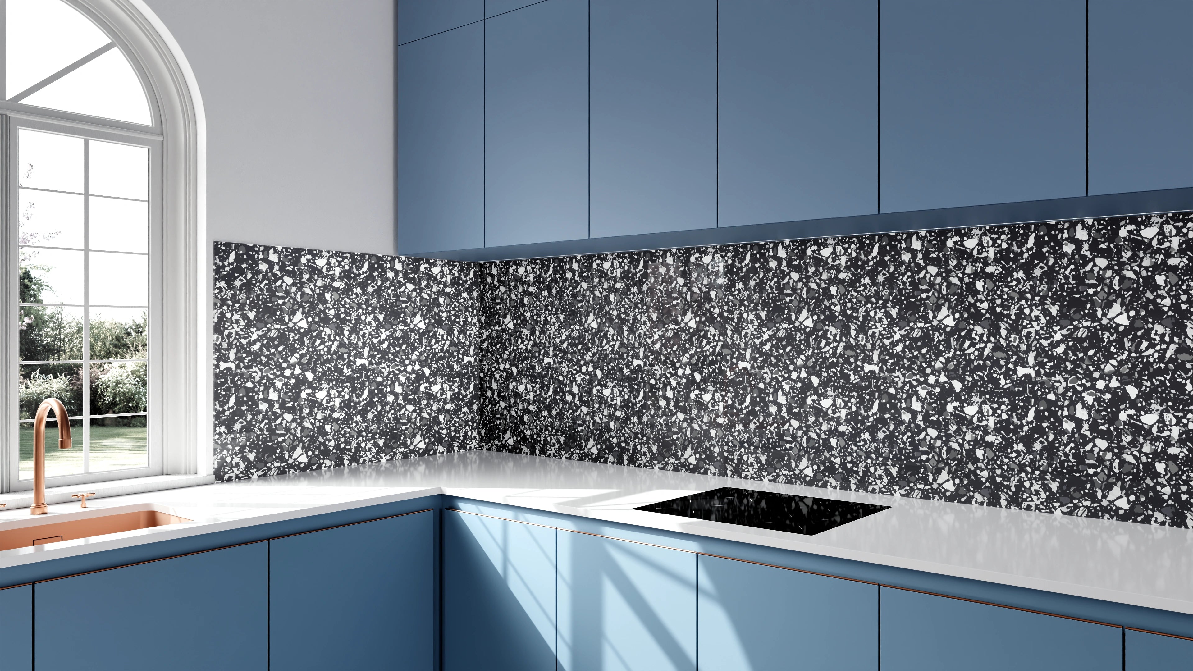 Küchenrückwand - Pietre - Terrazzo - Antracite Slide 2