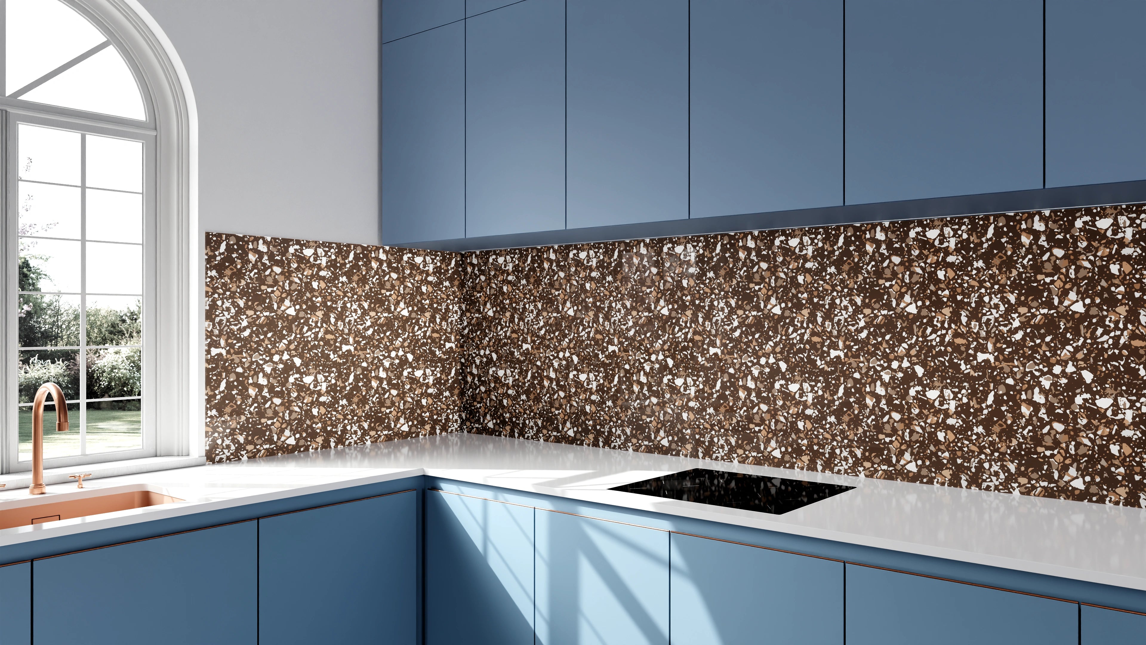 Küchenrückwand - Pietre - Terrazzo - Caffè Slide 2
