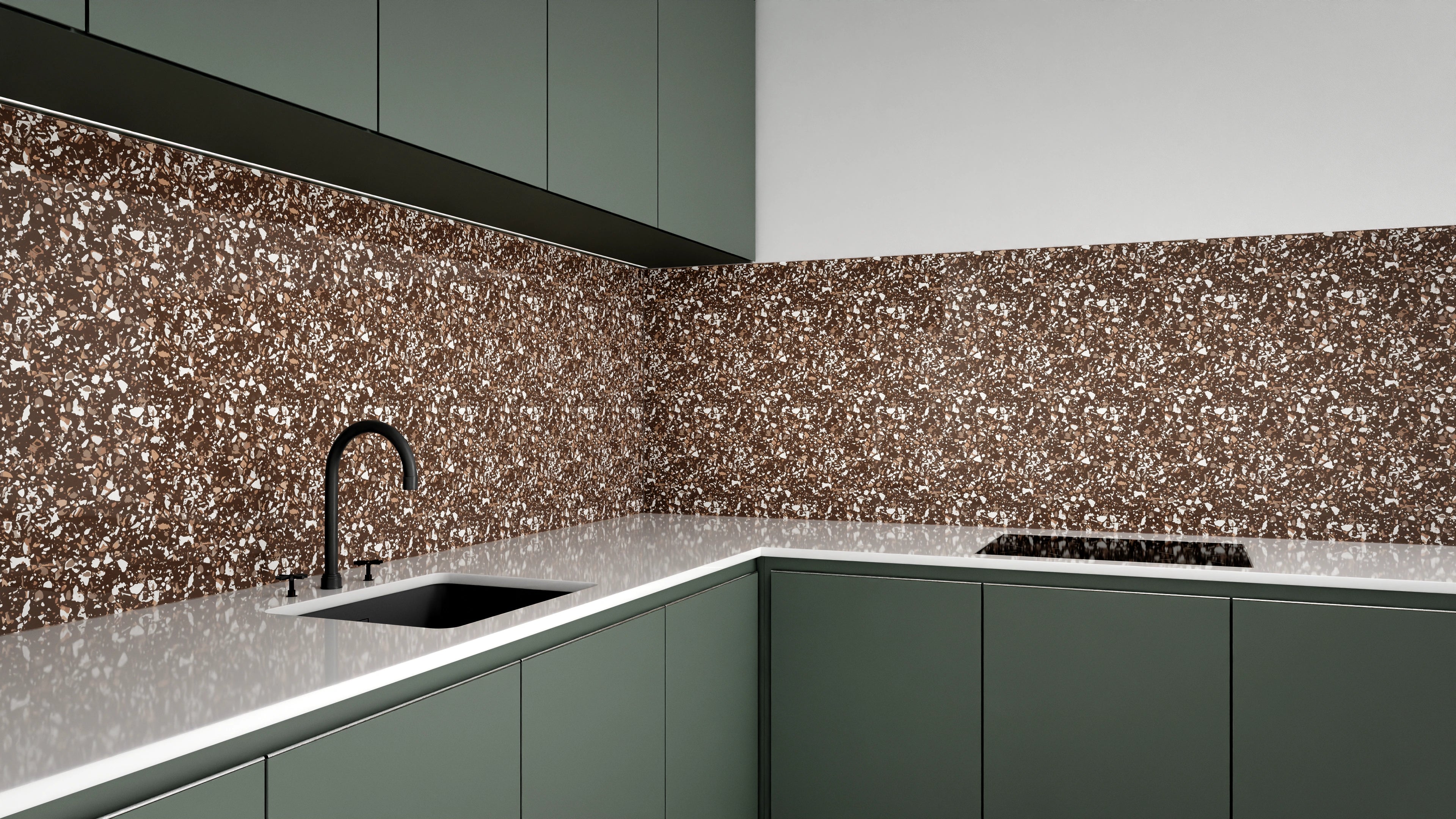 Küchenrückwand - Pietre - Terrazzo - Caffè Slide 3