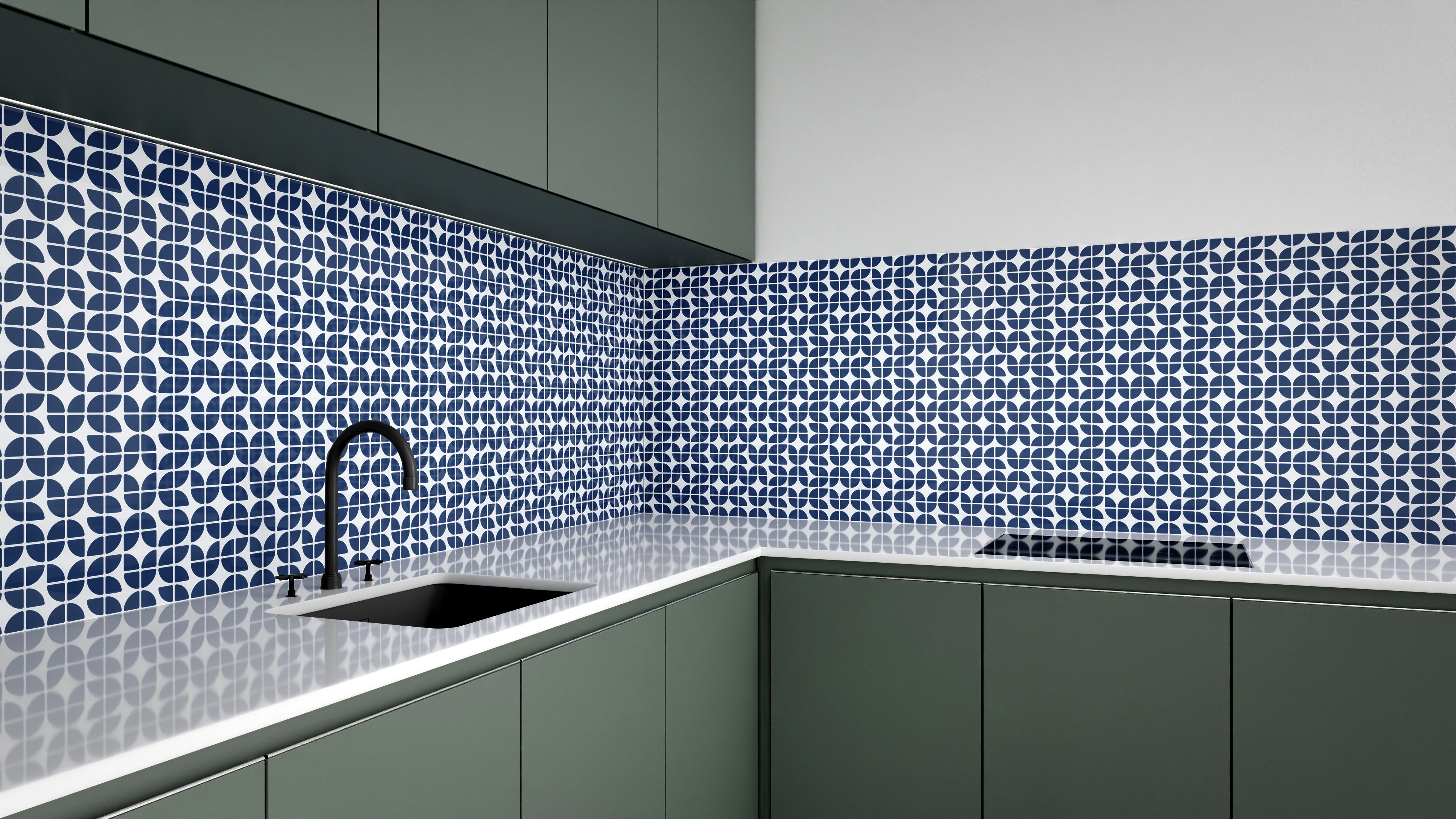 Küchenrückwand - Retro - Grazia - Blu notte Slide 3