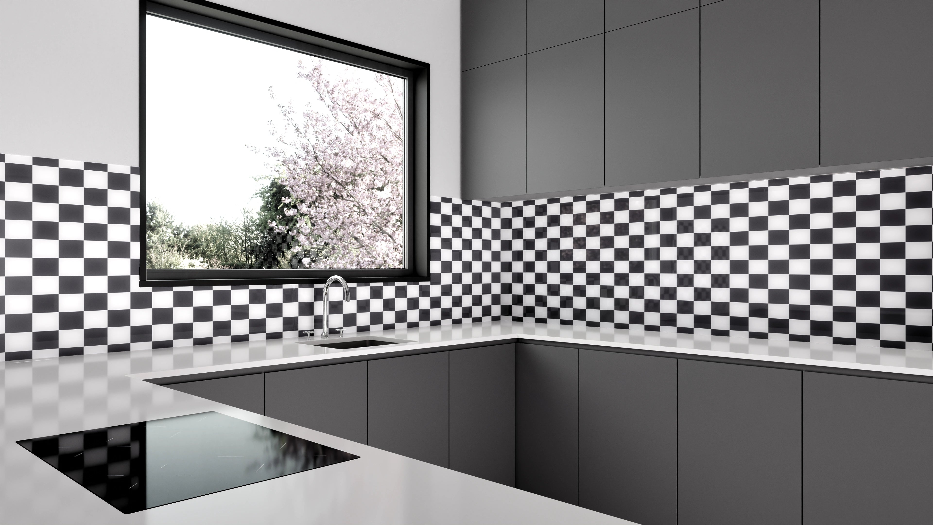 Küchenrückwand - Retro - Scacco - Antracite - Scacco Slide 1