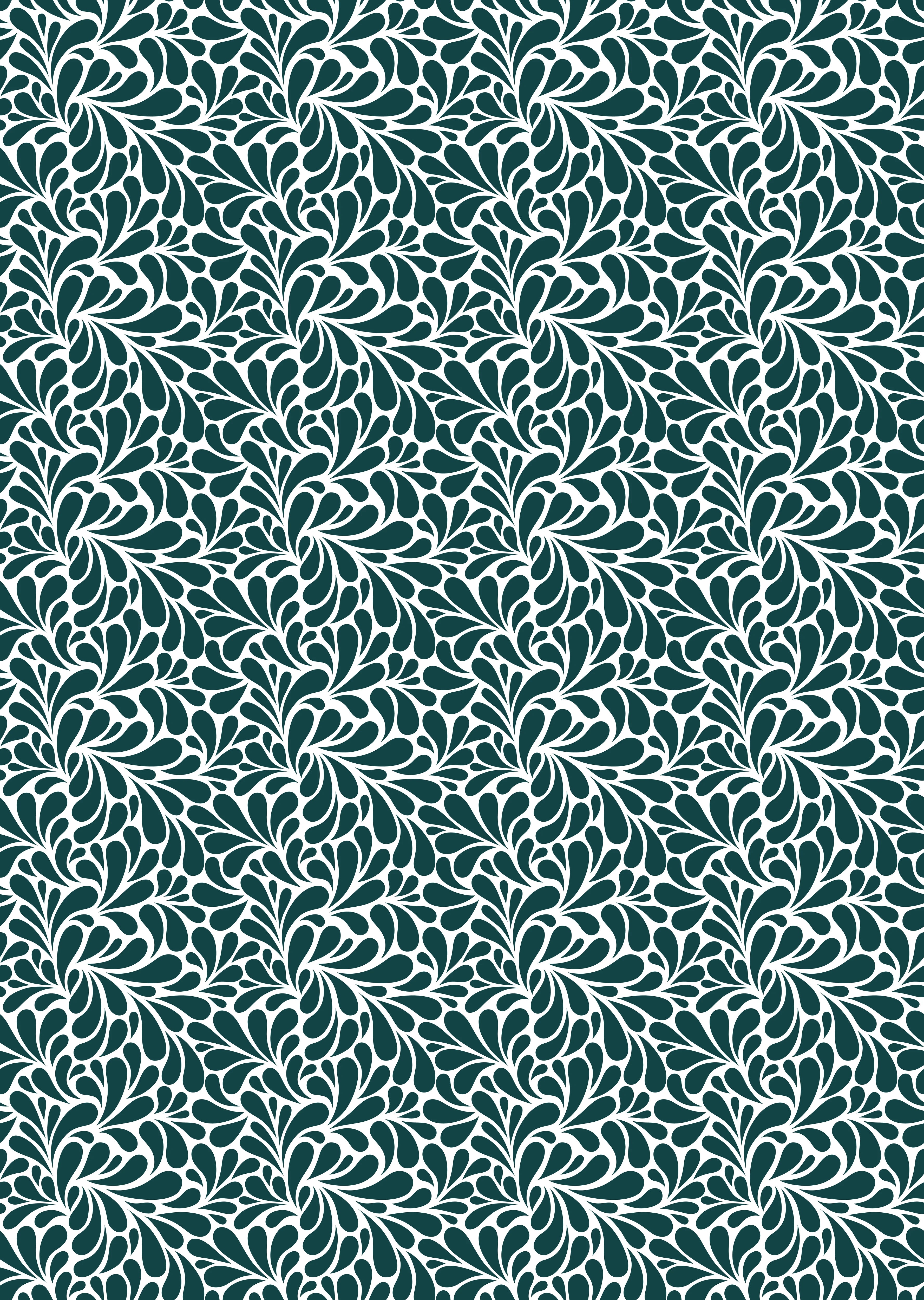 Duschrückwand - Natura - Petaloso - Verde petrolio