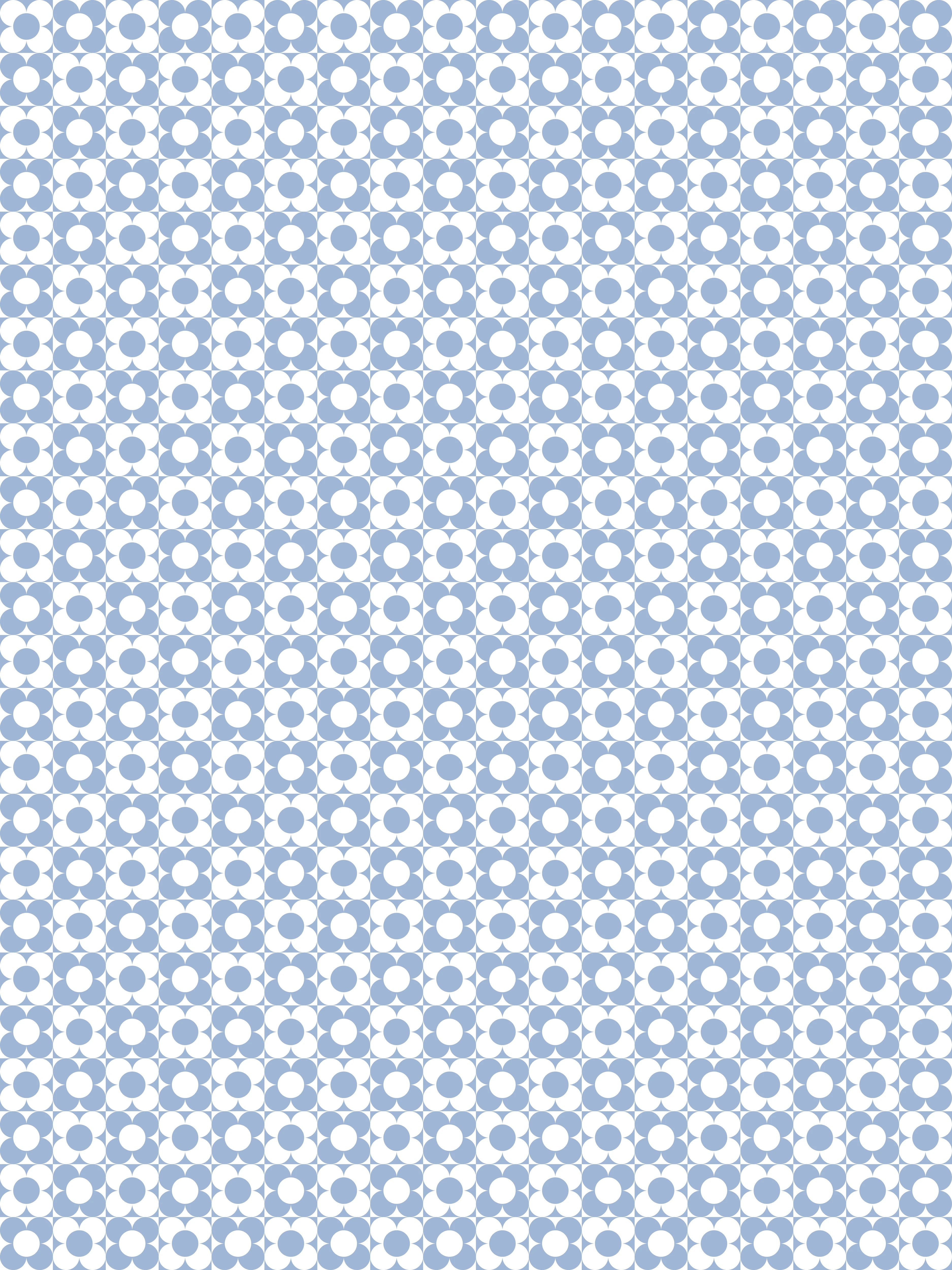 Duschrückwand - Retro - Primavera - Ceruleo