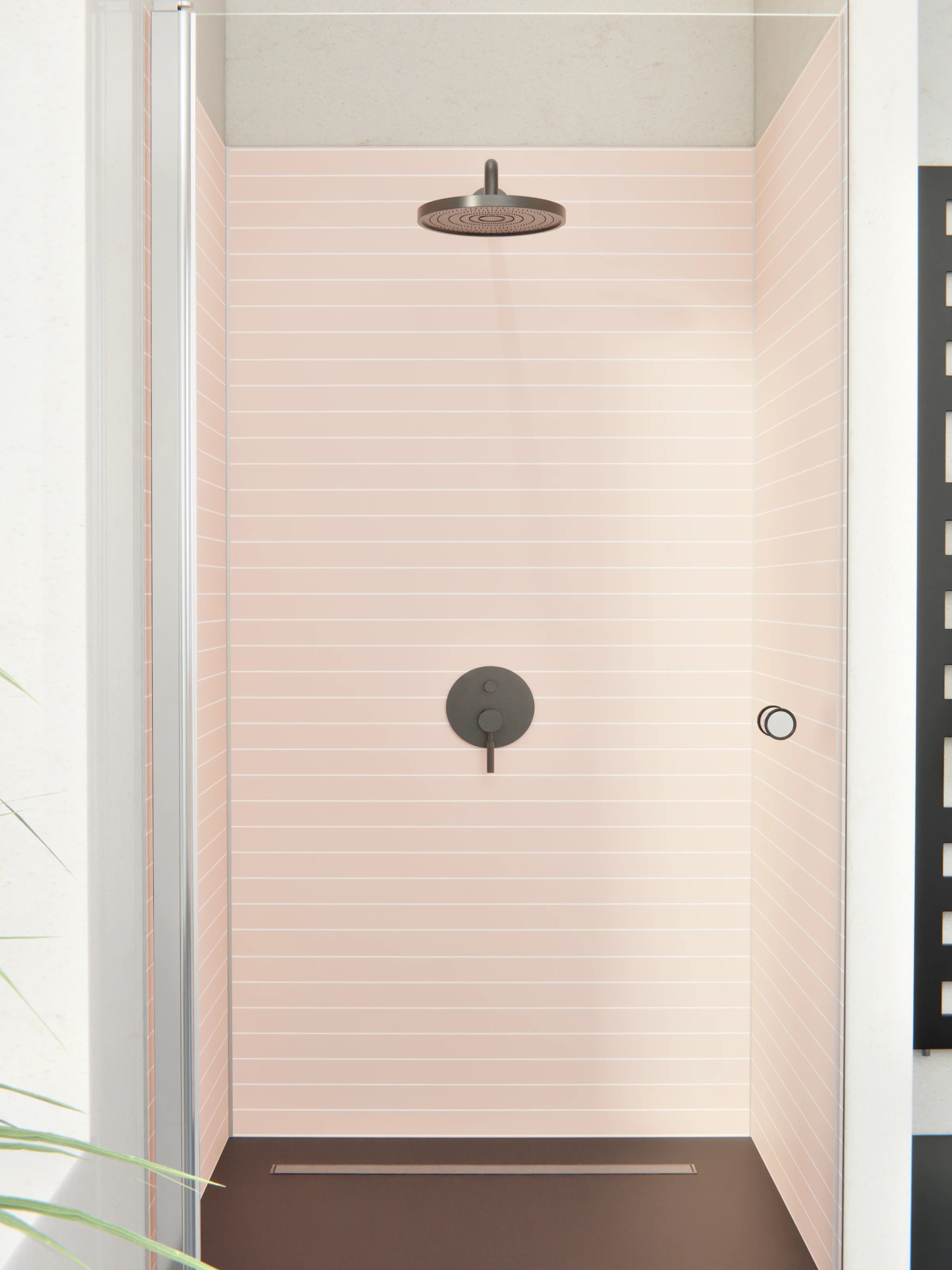 Duschrückwand - Geometrica - Orizzontale - Cipria - Orizzontale