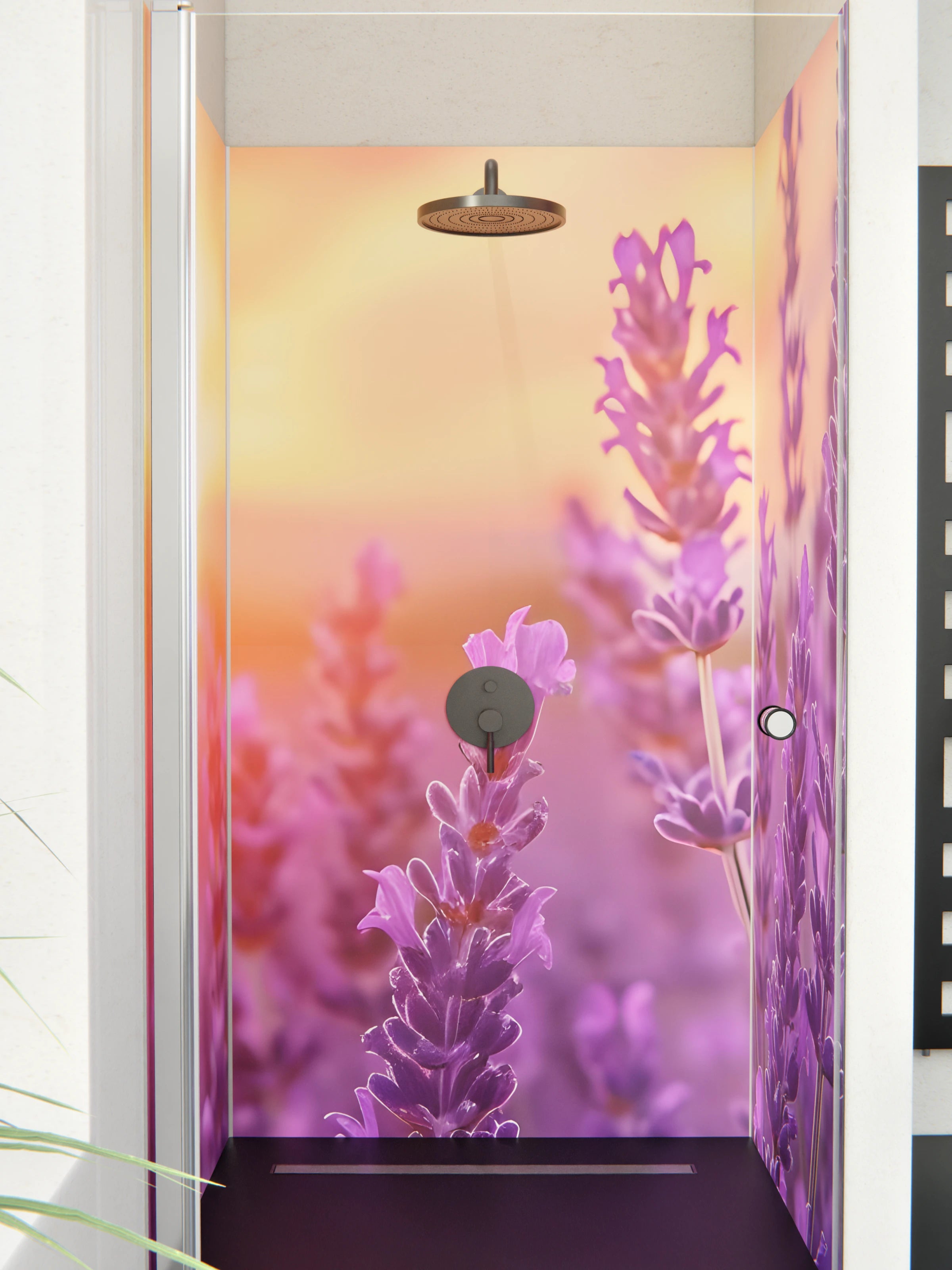 Duschrückwand - Lavender