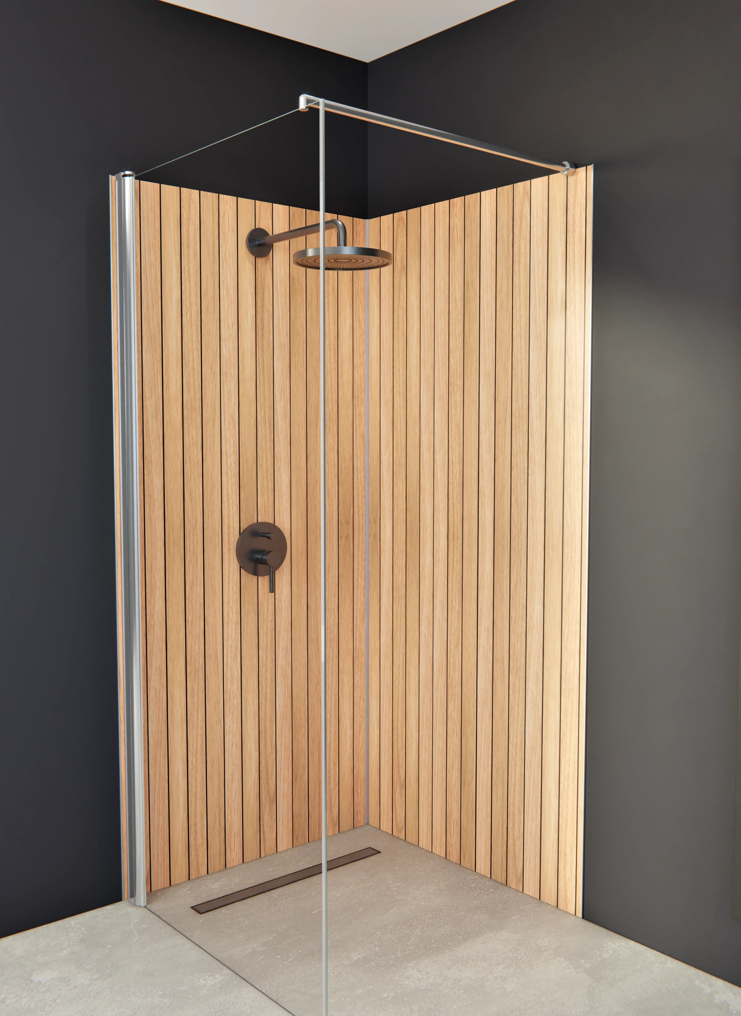 Duschrückwand - Linea-Legno