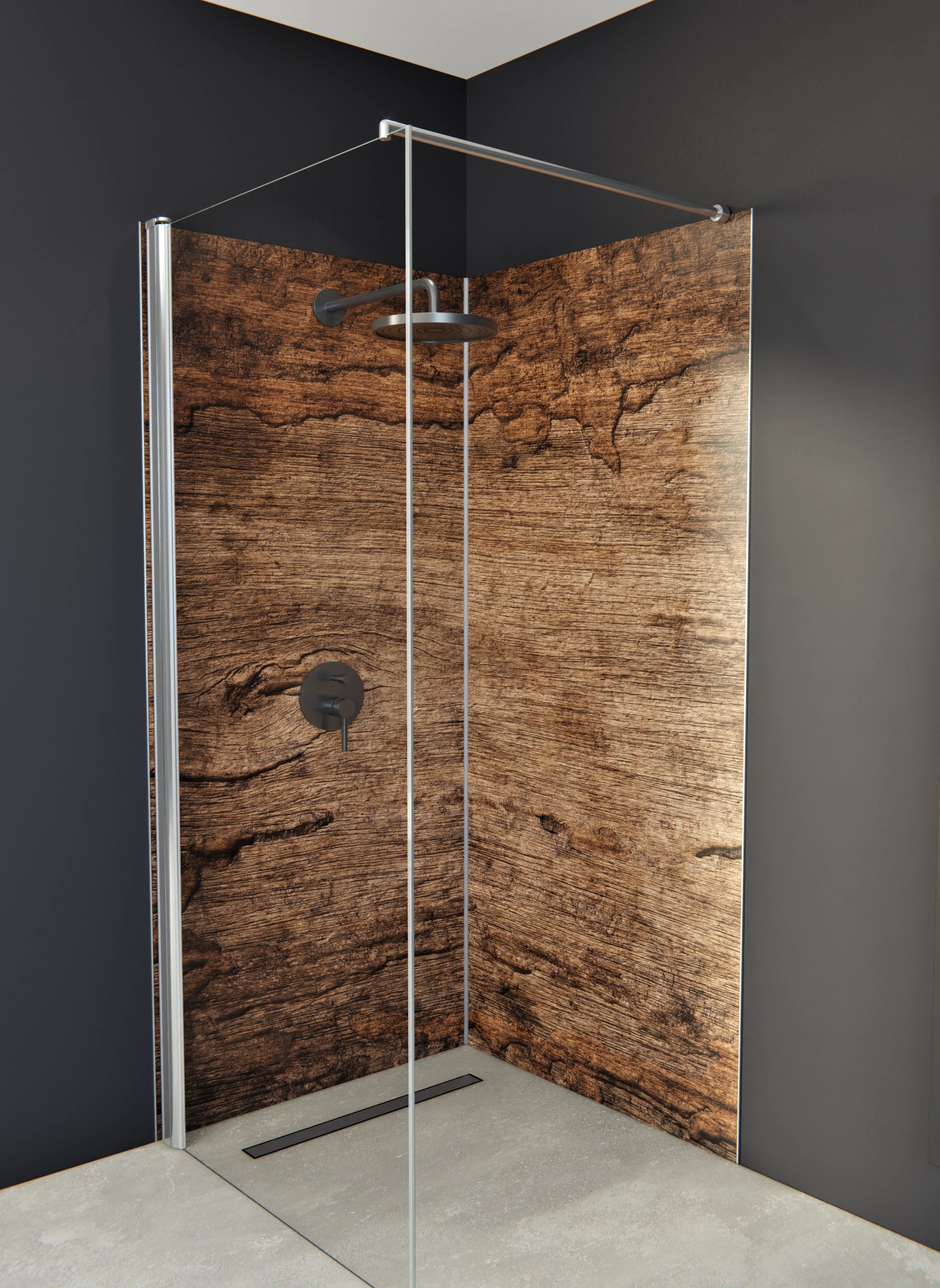 Duschrückwand - Madera-Naturale