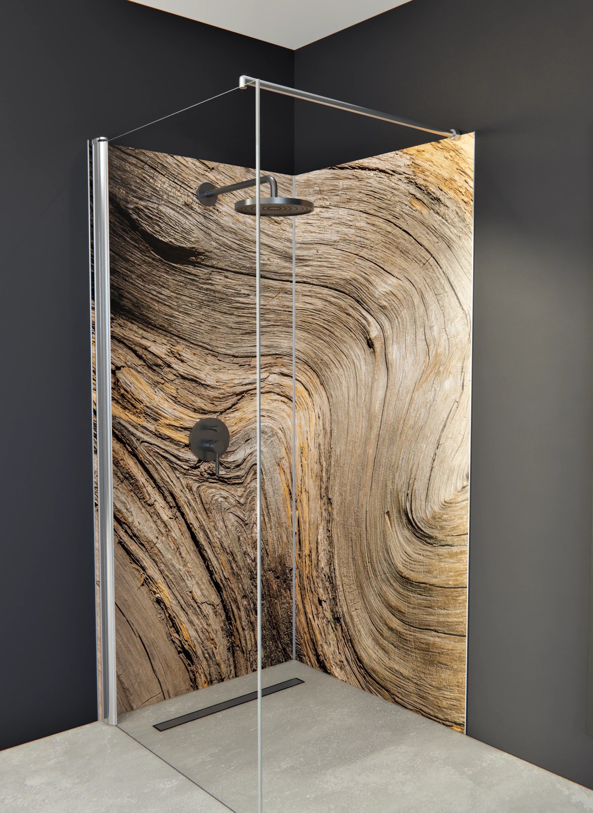 Duschrückwand - Madera-Selvstico