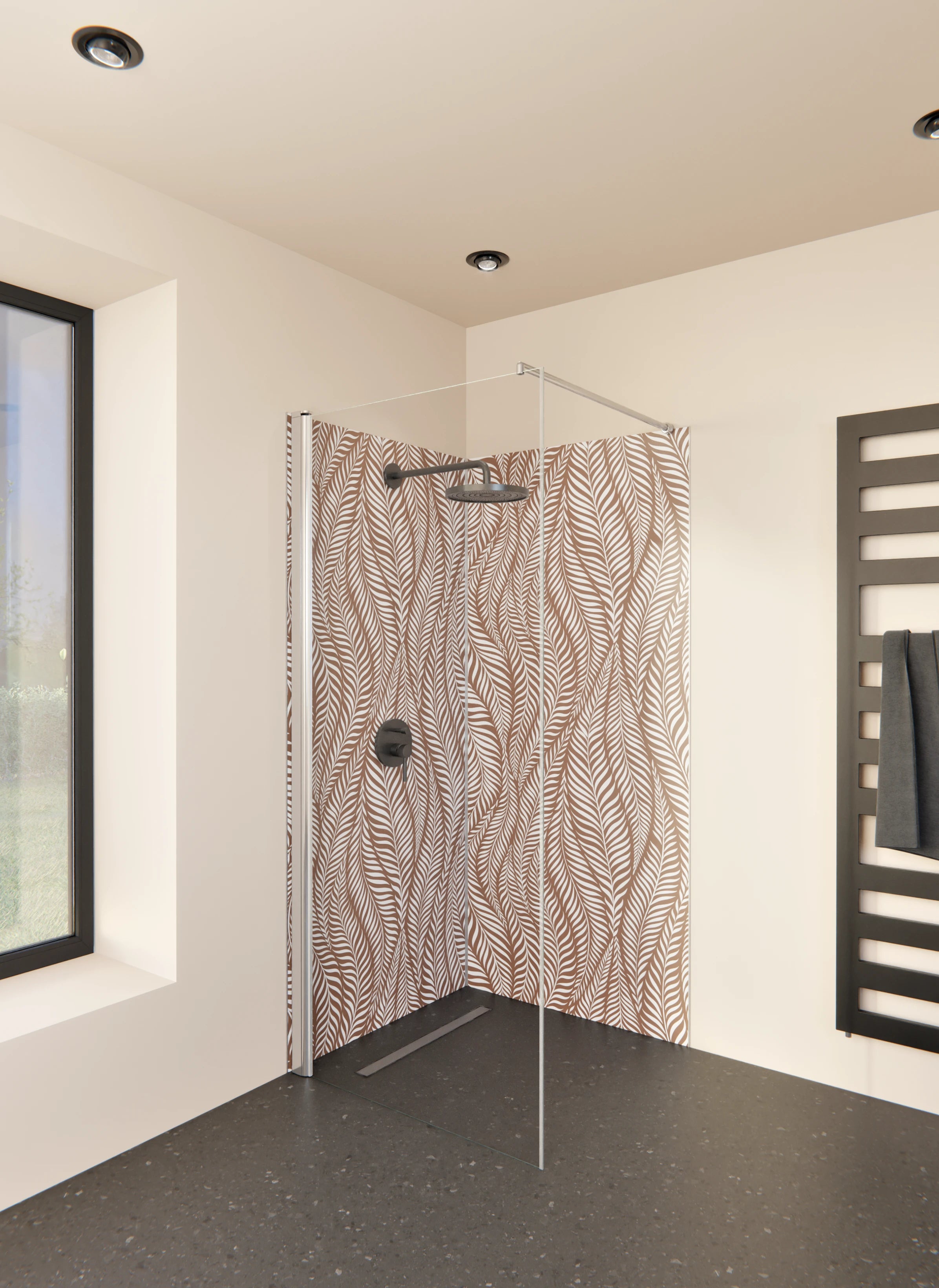 Duschrückwand - Natura - Oasi - Cannella