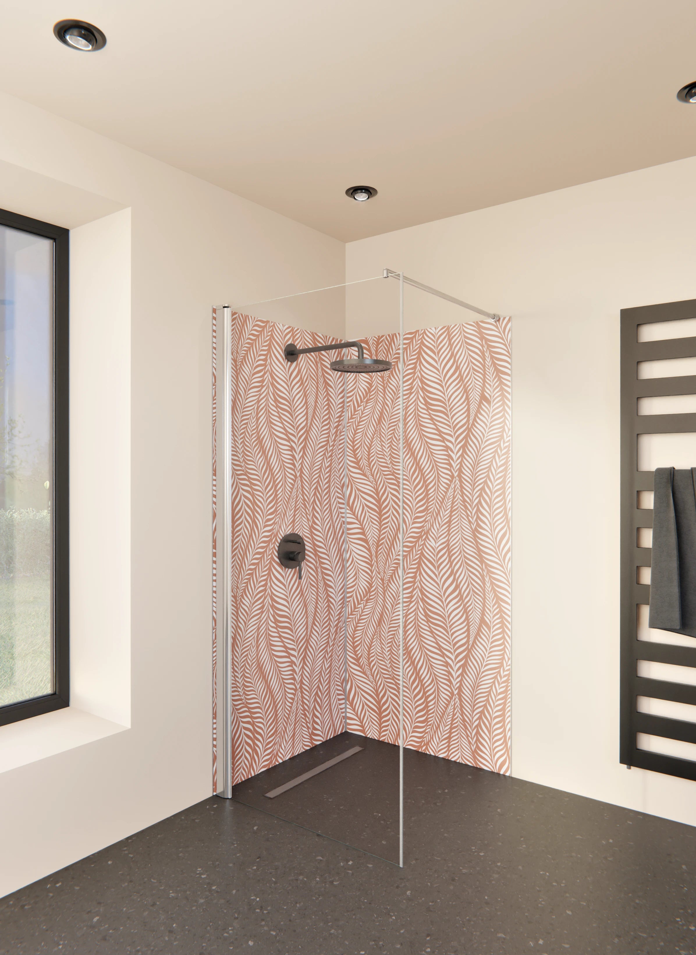 Duschrückwand - Natura - Oasi - Terracotta