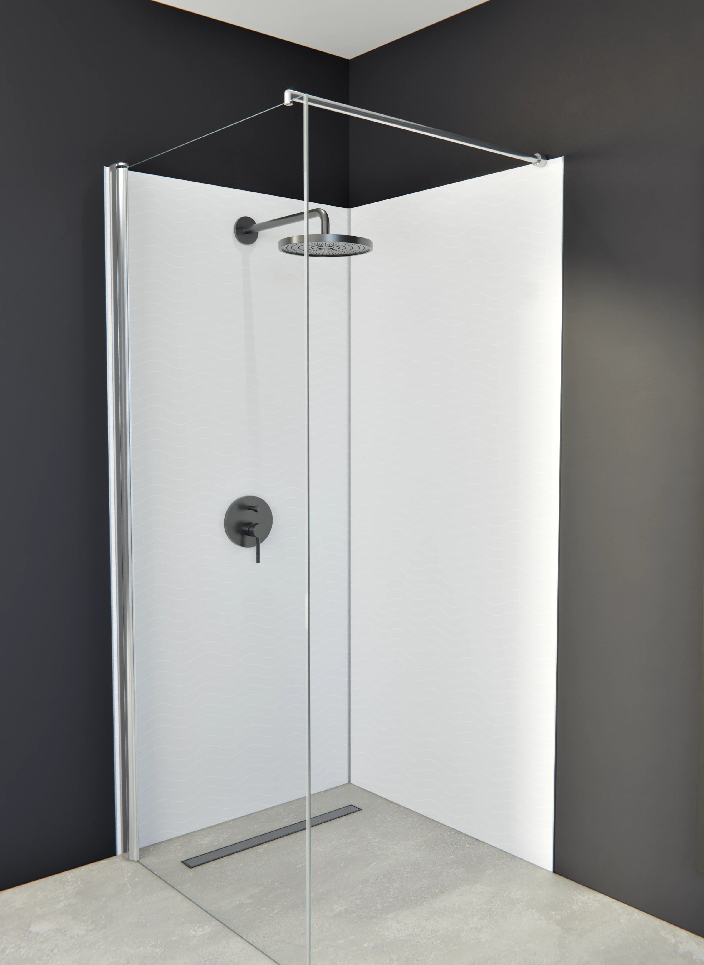 Duschrückwand - Onde - Abisso - Perla