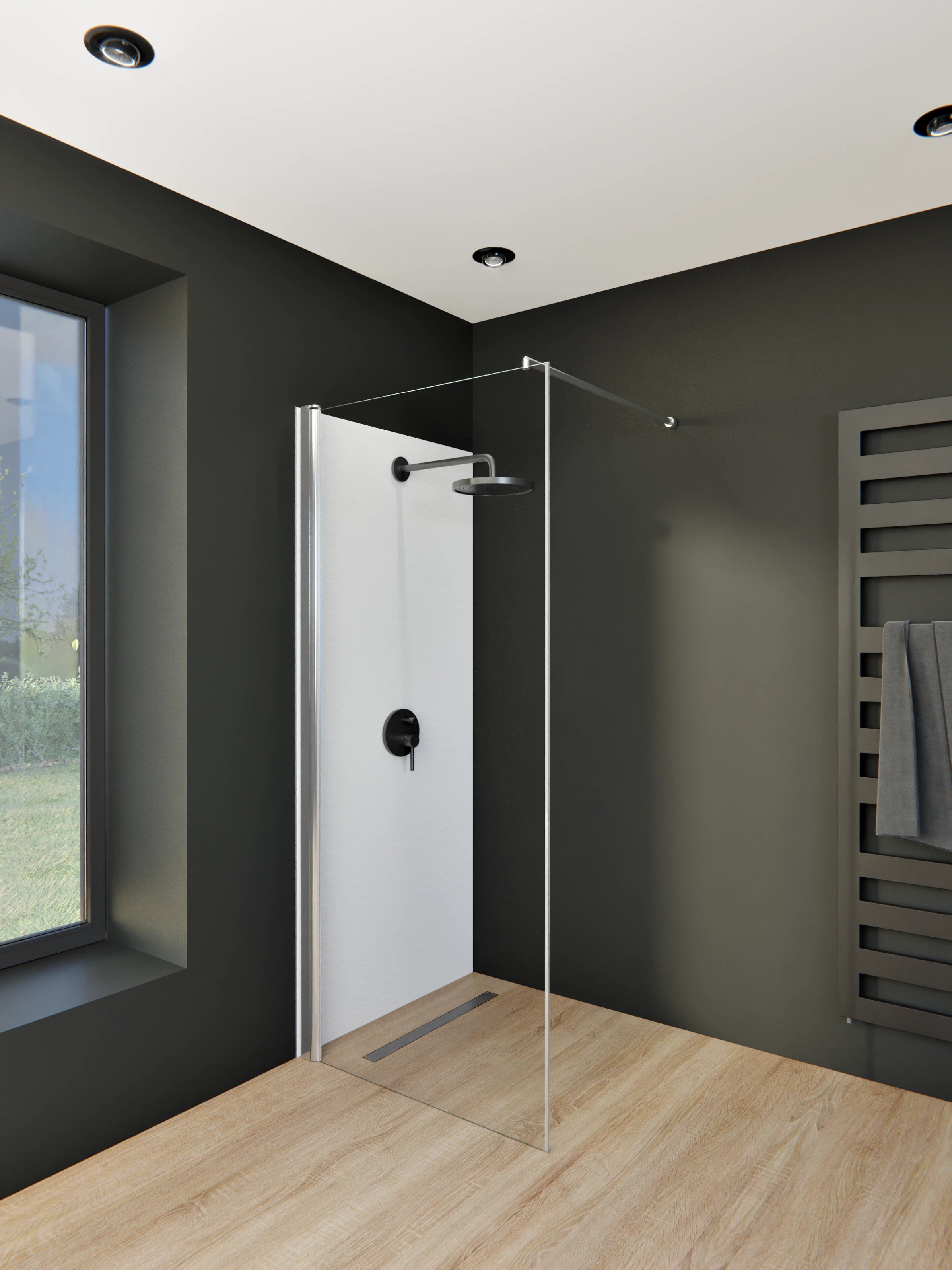 Duschrückwand - Onde - Abisso - Perla