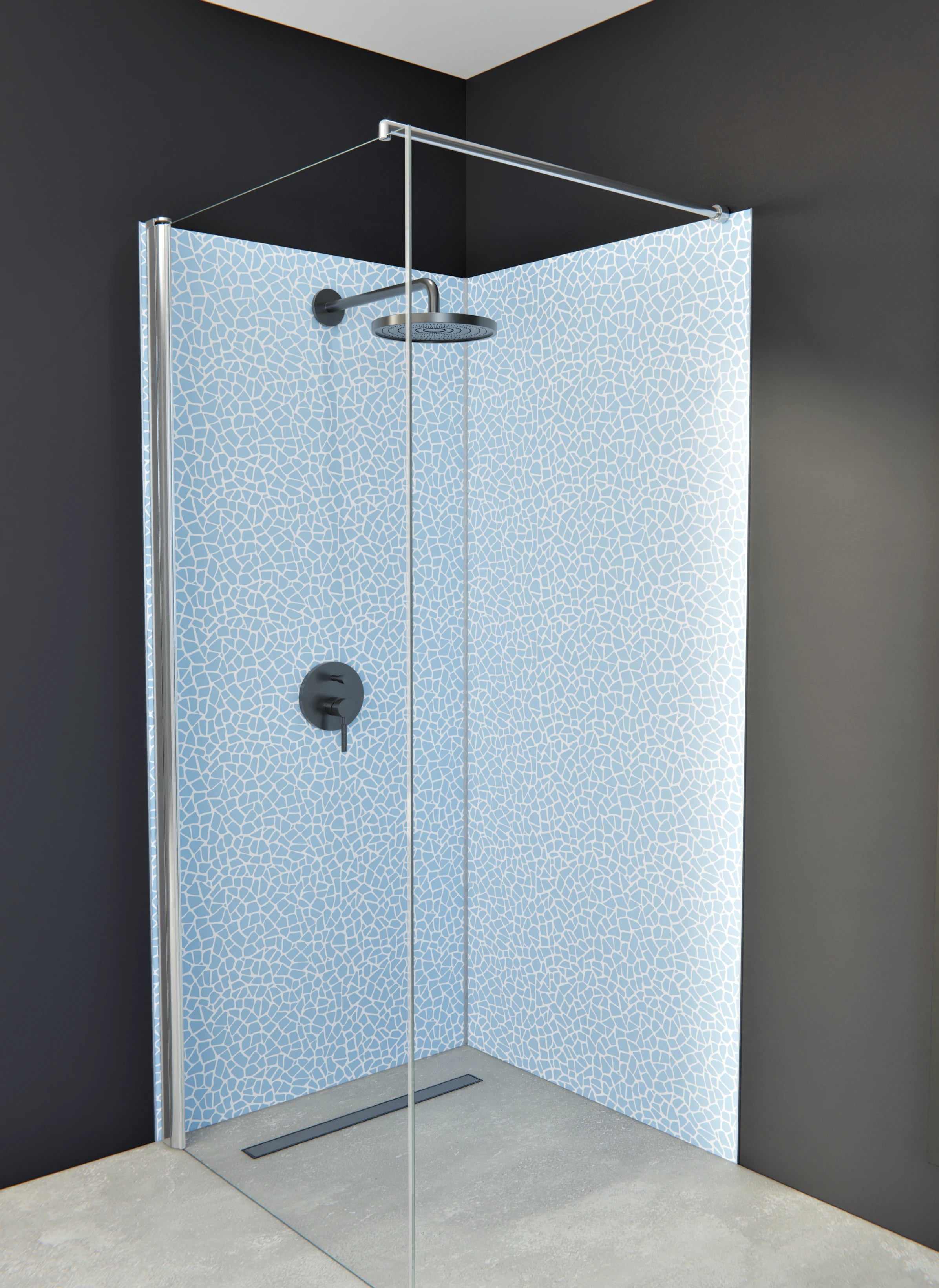 Duschrückwand - Pietre - Tessere - Cielo