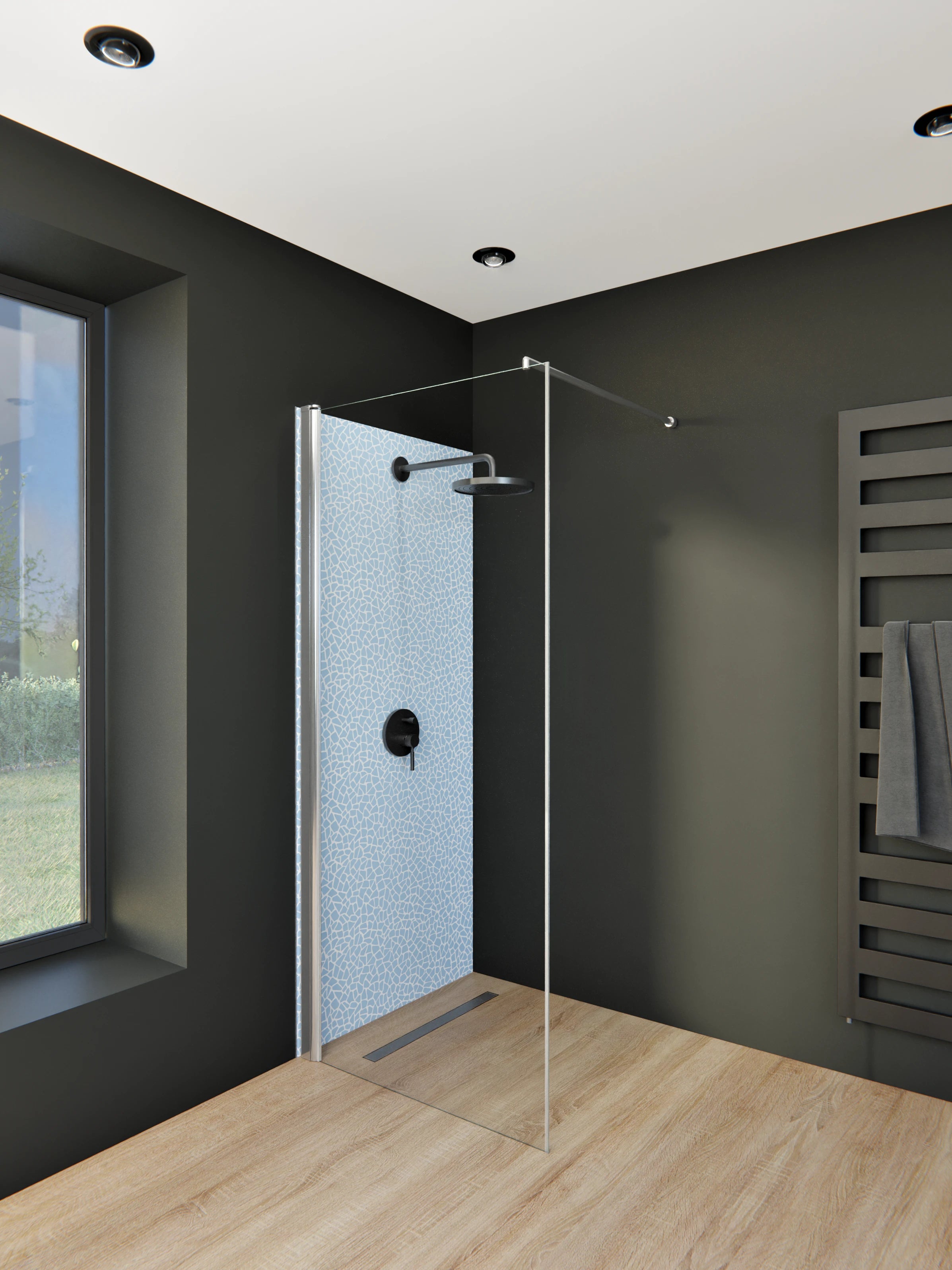 Duschrückwand - Pietre - Tessere - Cielo