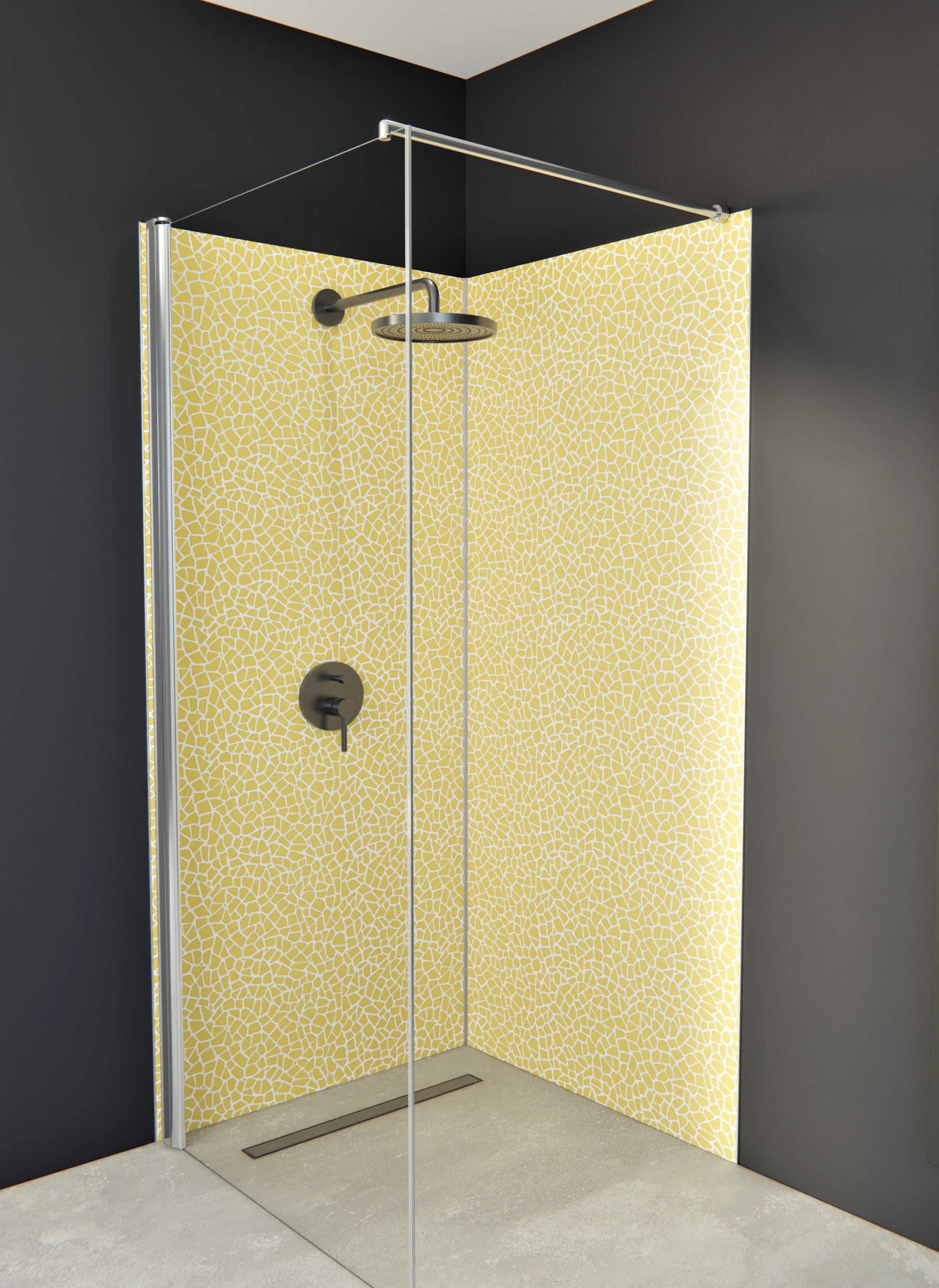 Duschrückwand - Pietre - Tessere - Oro