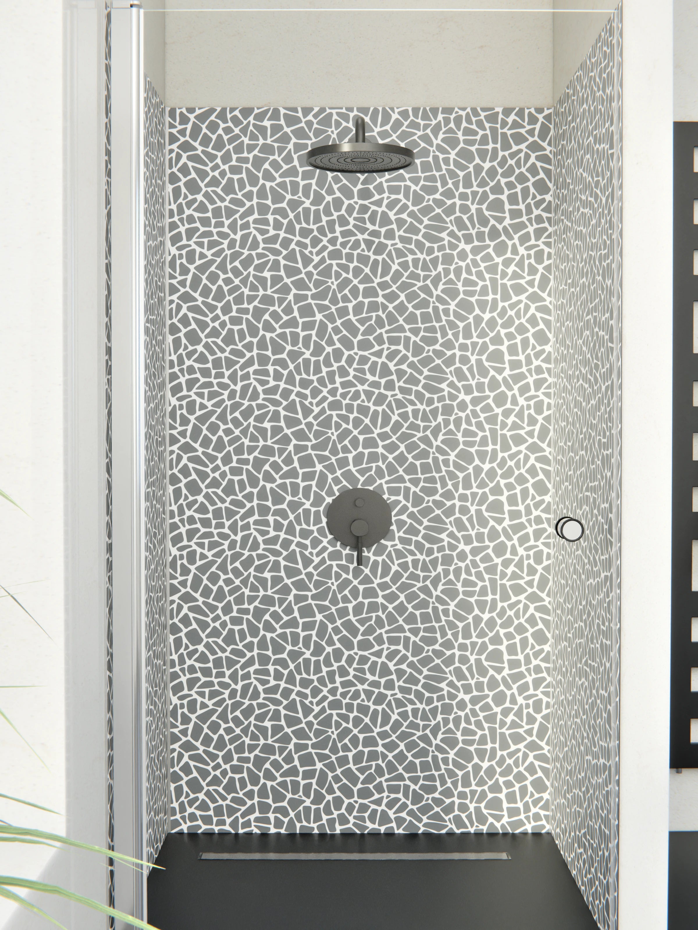 Duschrückwand - Pietre - Tessere - Piombo