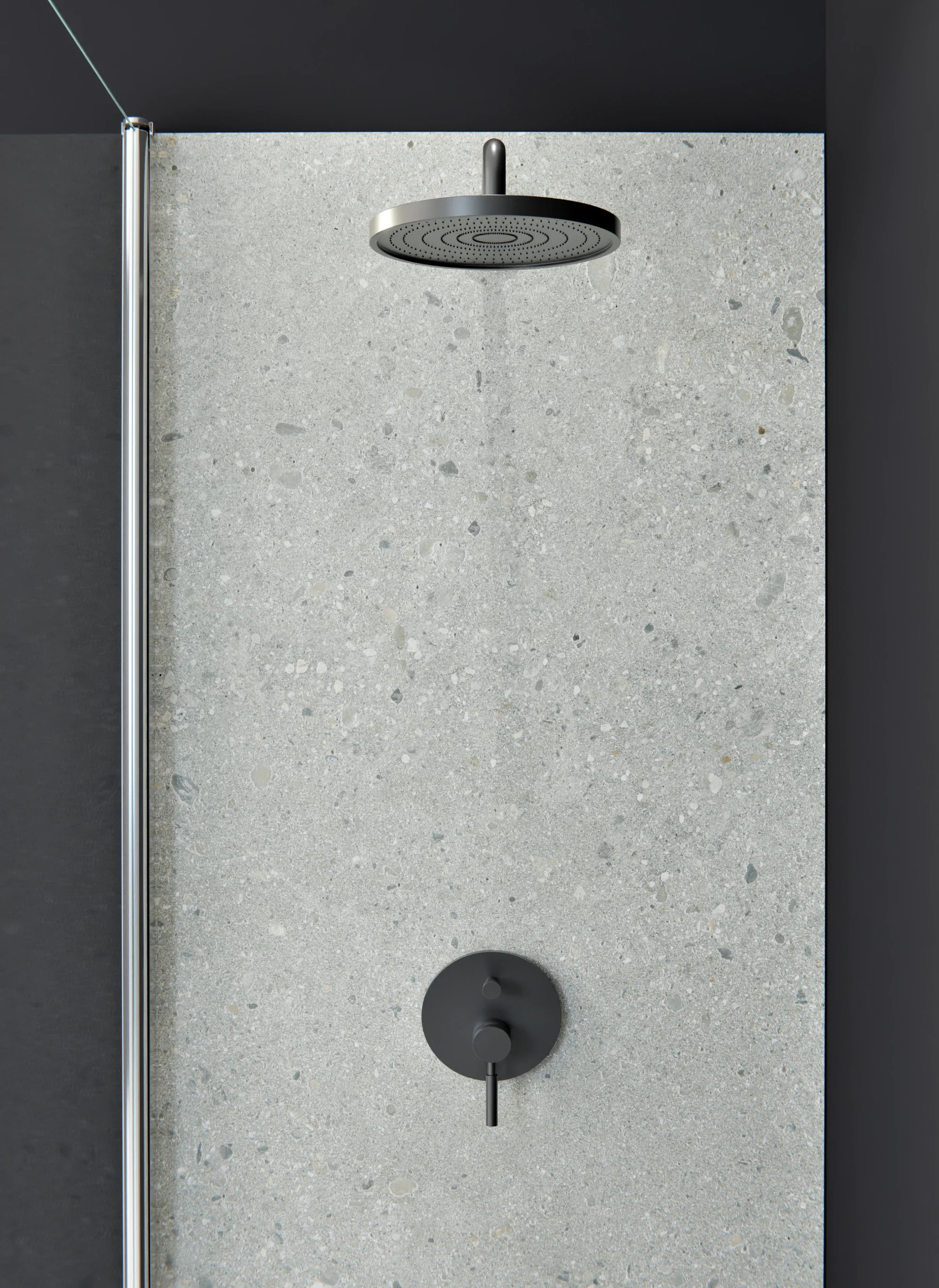 Duschrückwand - Standardmaß - Cementino