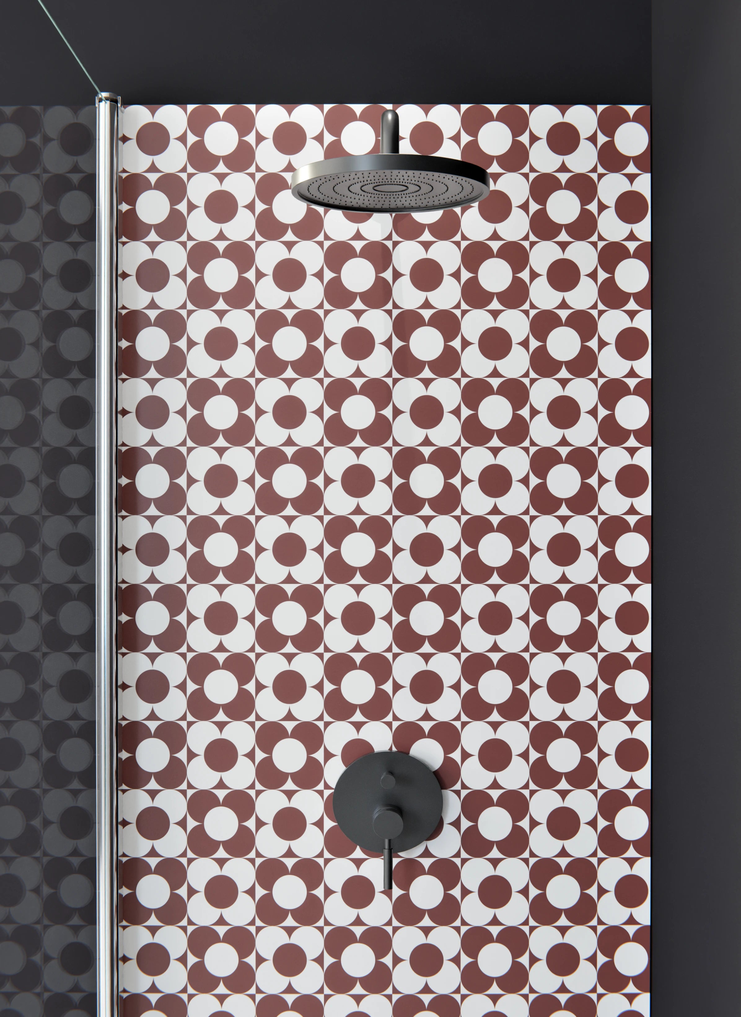 Duschrückwand - Retro - Primavera - Mattone