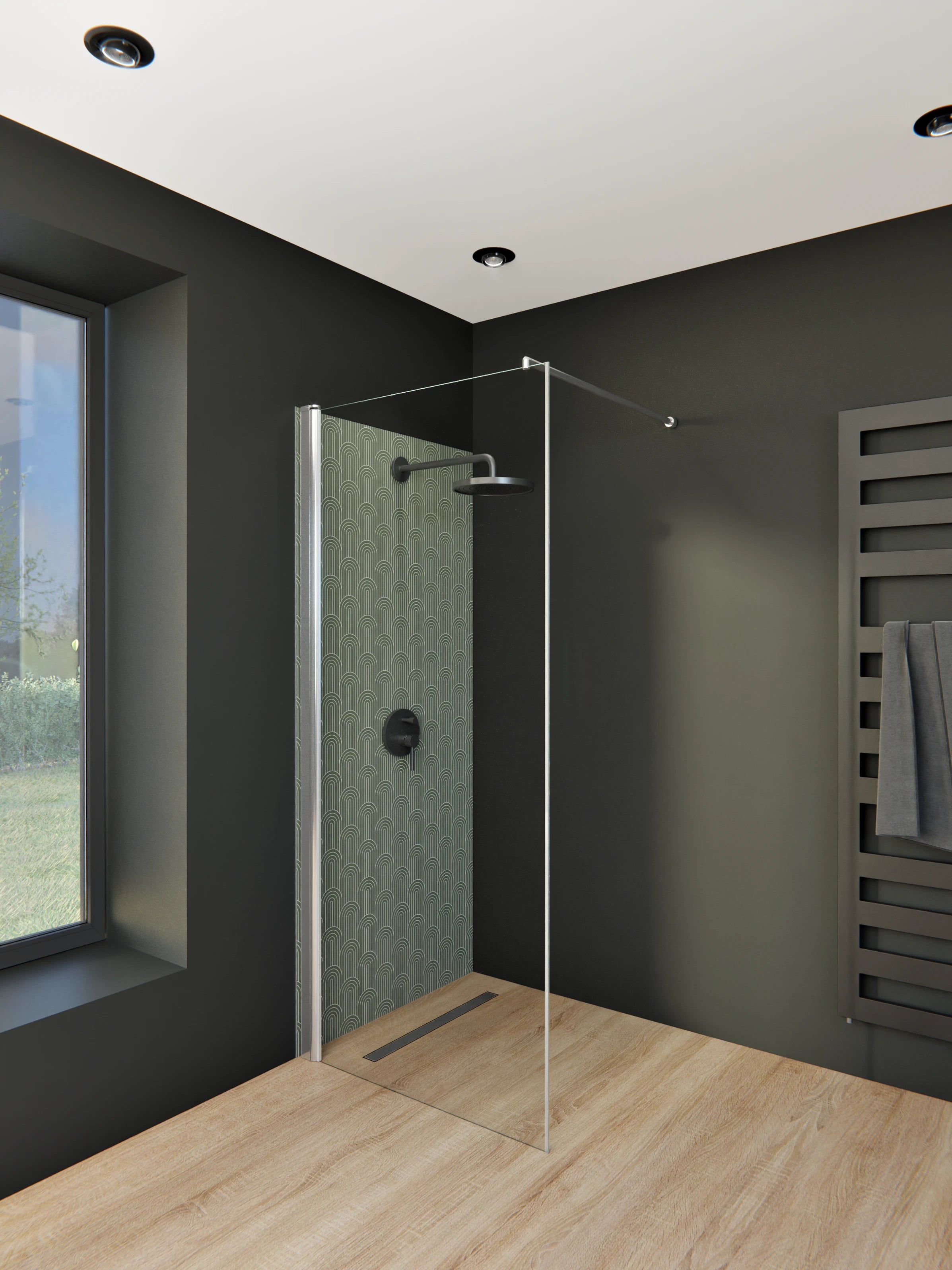 Duschrückwand - Simmetria - Arcate - Bosco