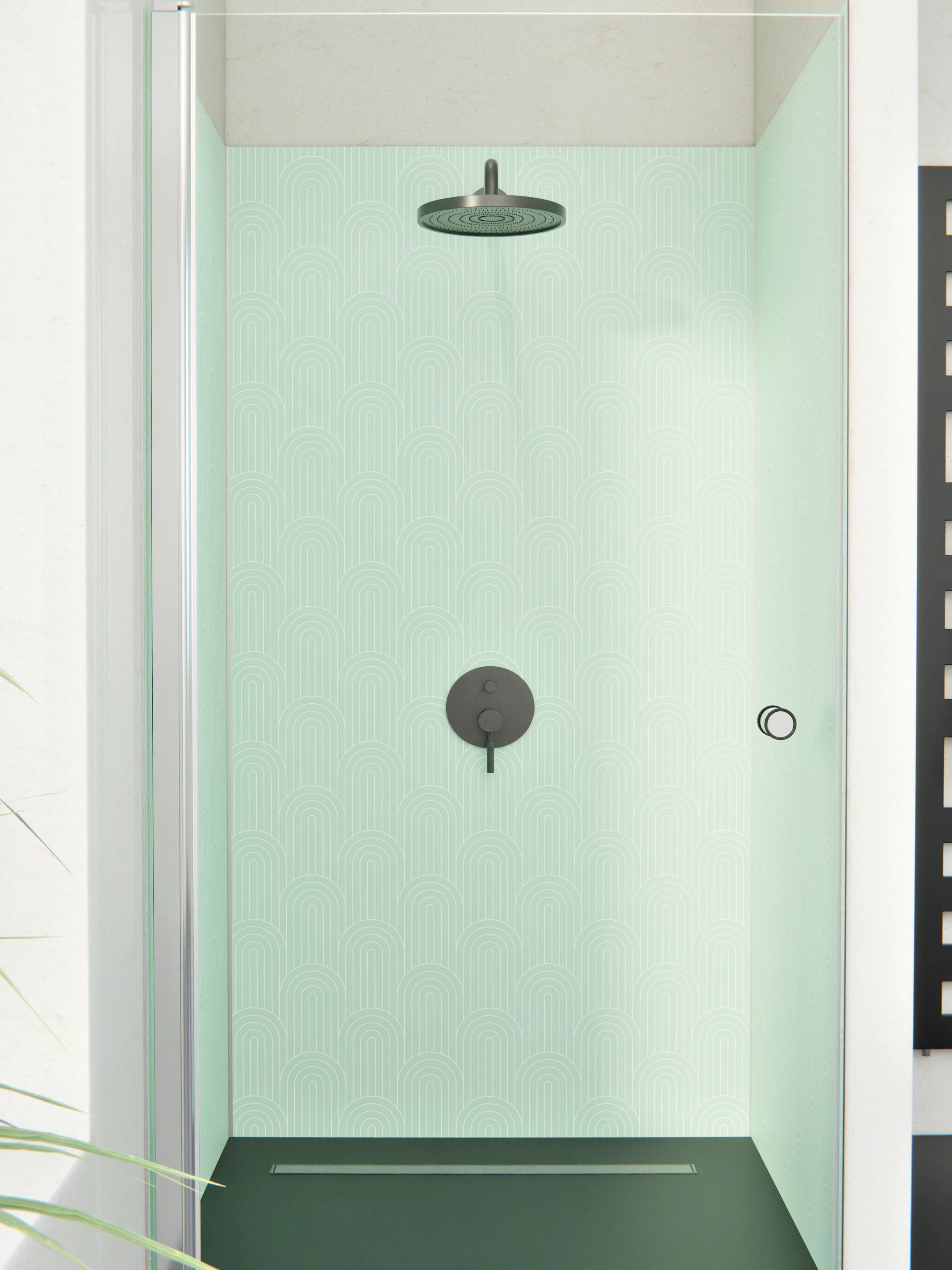 Duschrückwand - Simmetria - Arcate - Menta