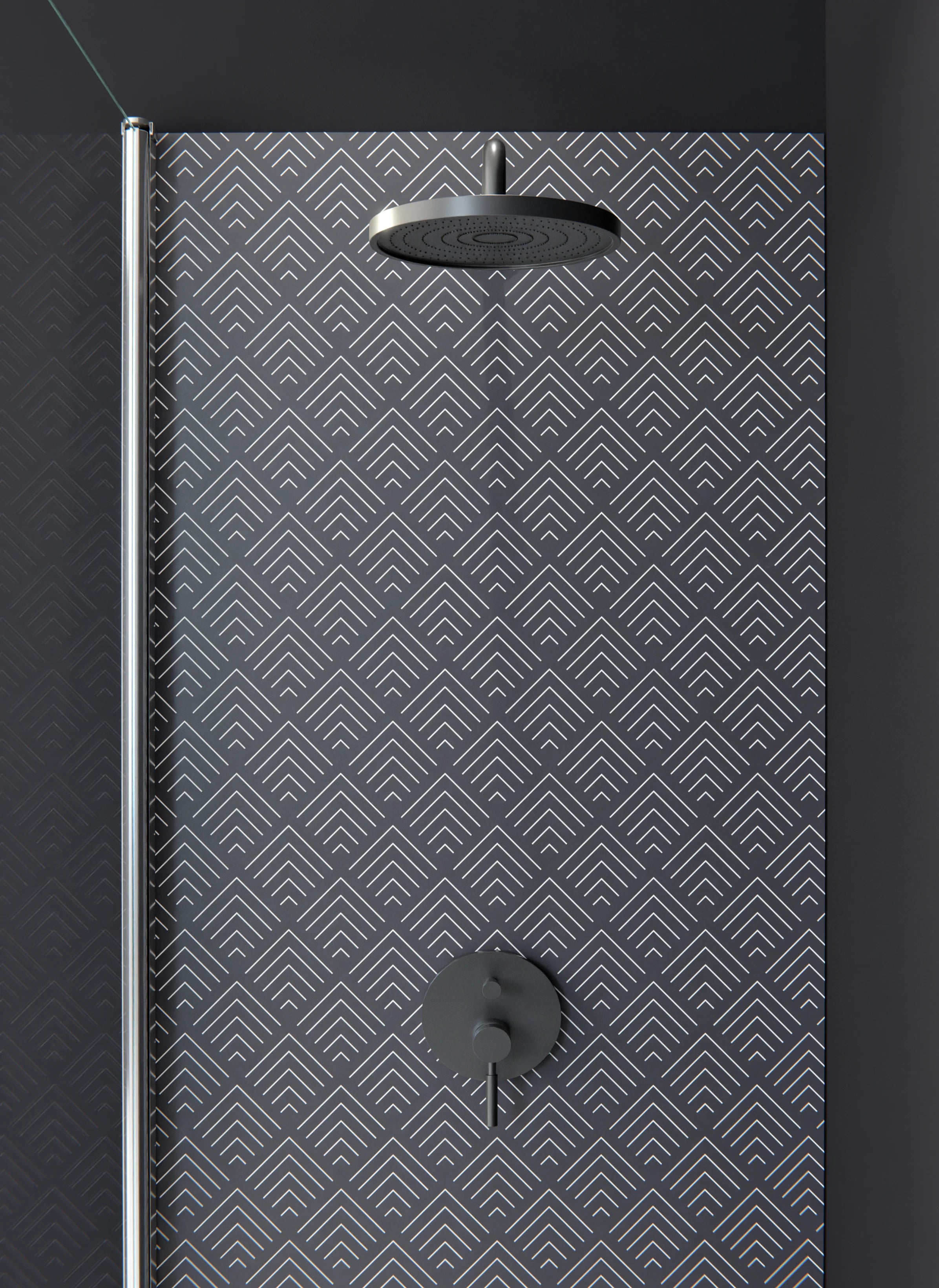 Duschrückwand - Simmetria - Incanto - Antracite