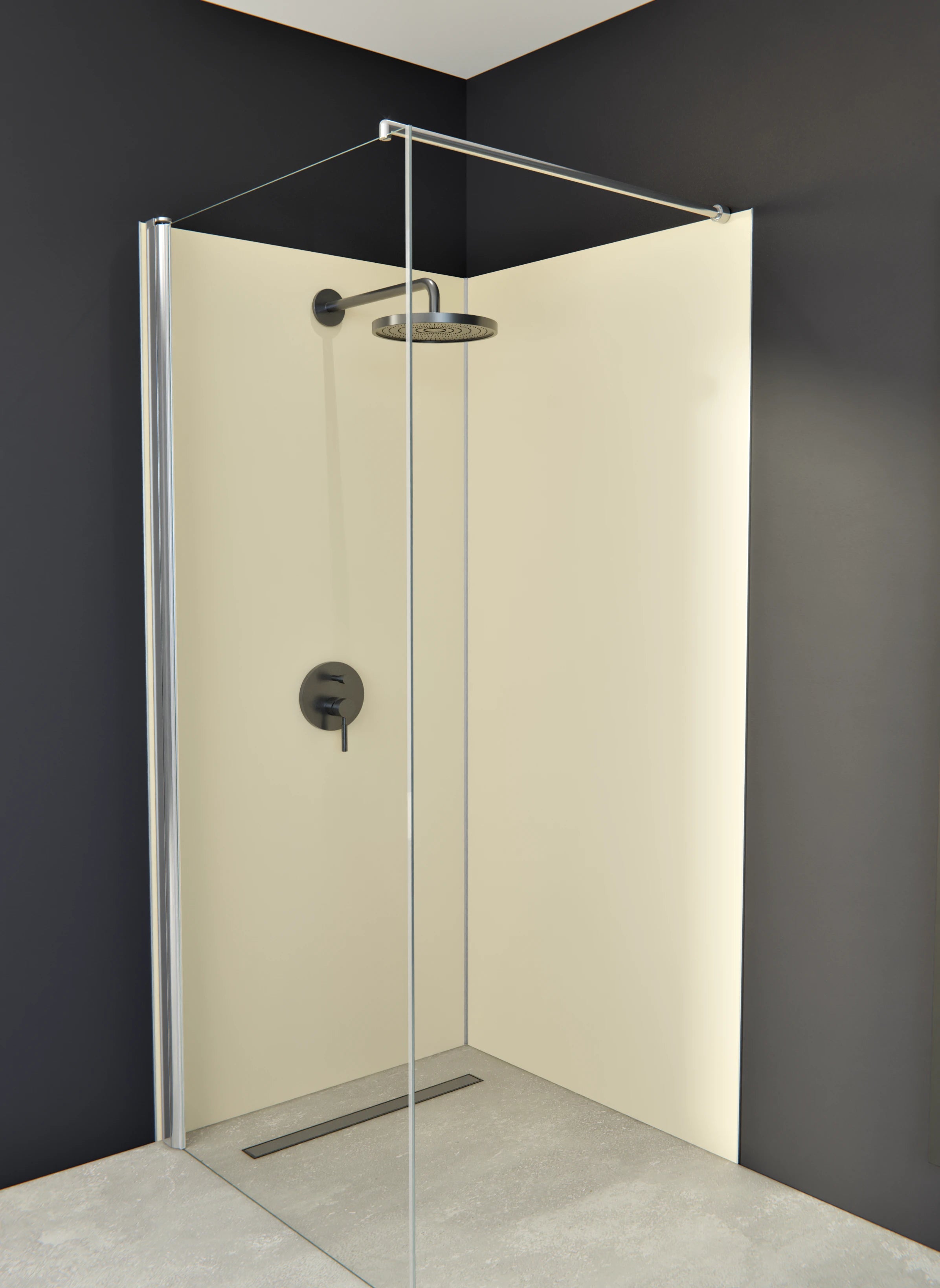Duschrückwand - Vero Colors - Almond Beige