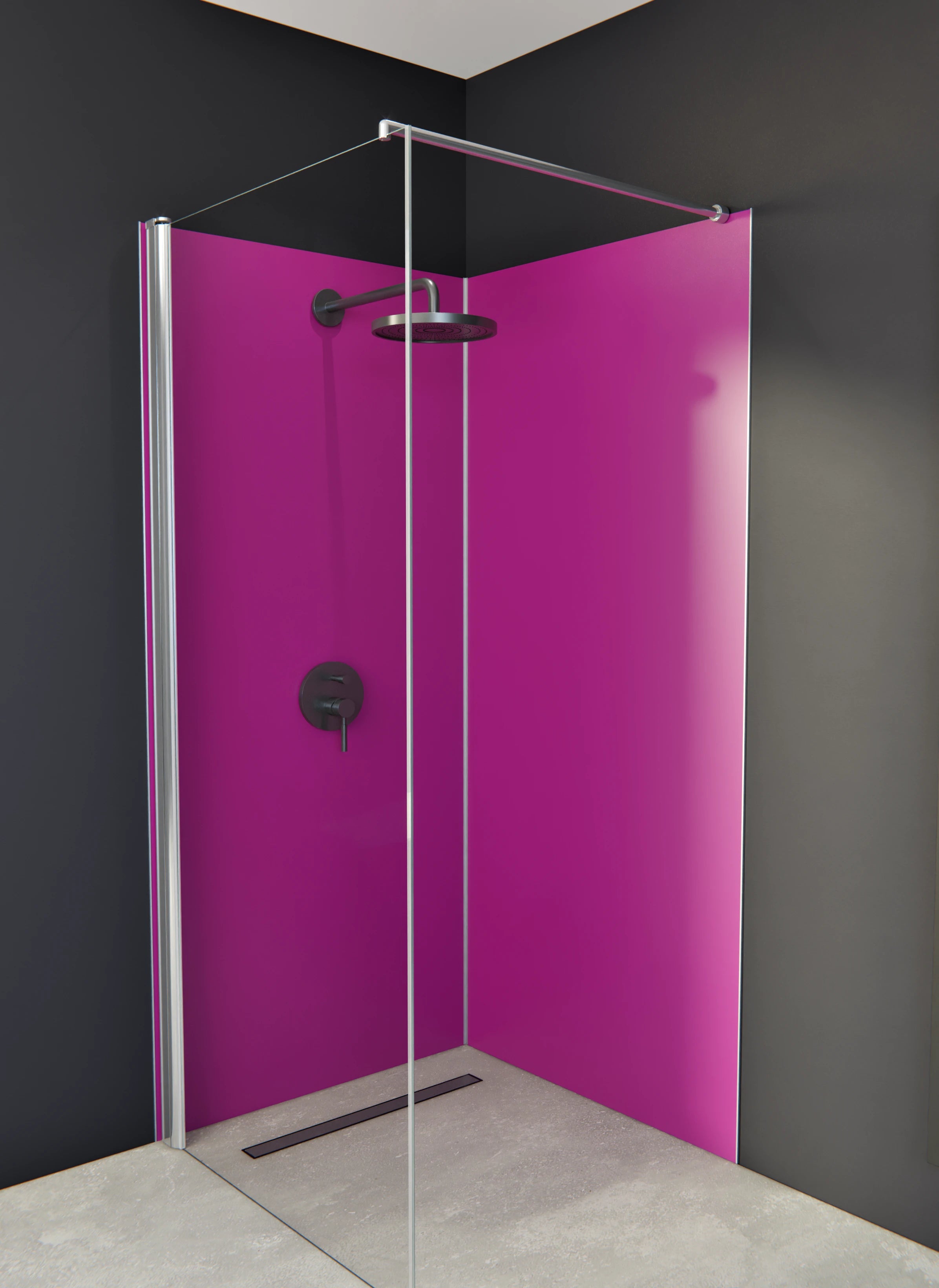 Duschrückwand - Vero Colors - Amethyst Glow