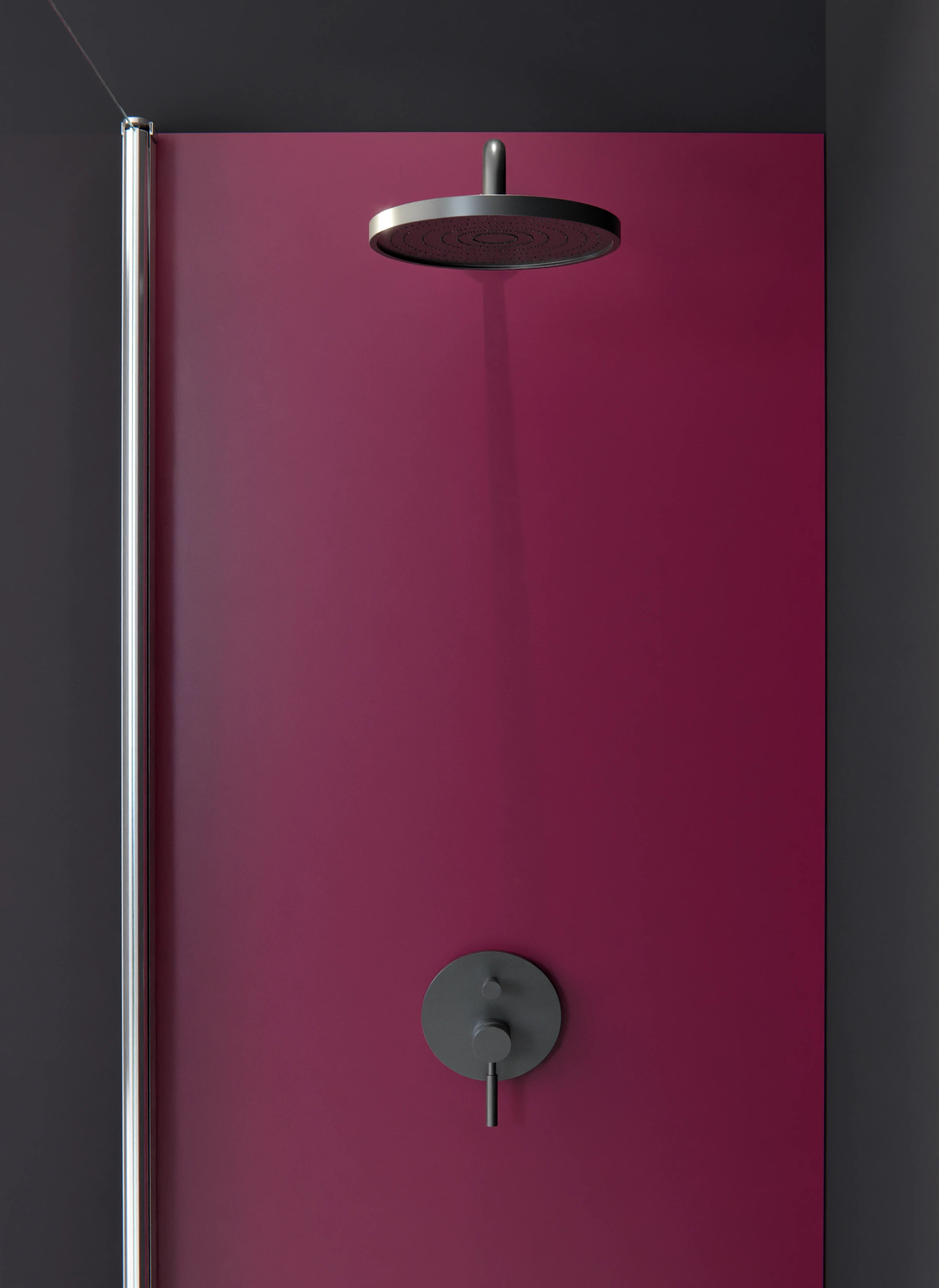 Duschrückwand - Vero Colors - Bordeaux Elegance
