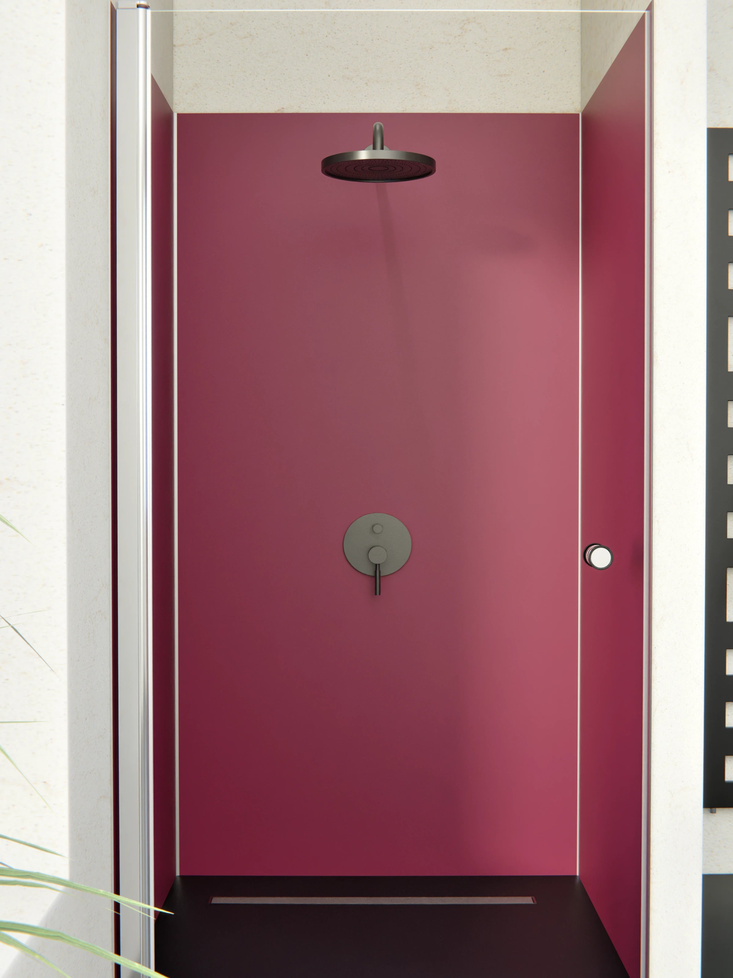 Duschrückwand - Vero Colors - Bordeaux Elegance