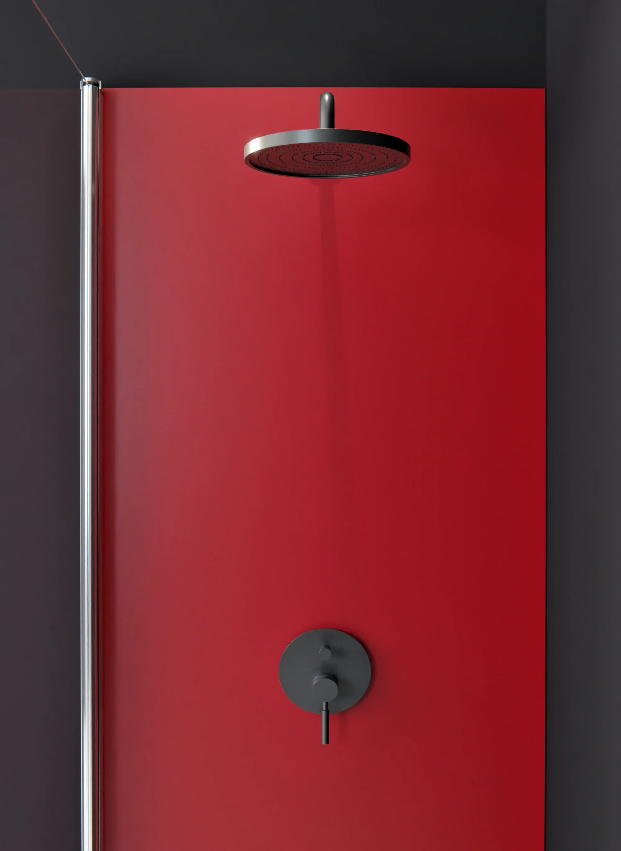 Duschrückwand - Standardmaß - Crimson Flame