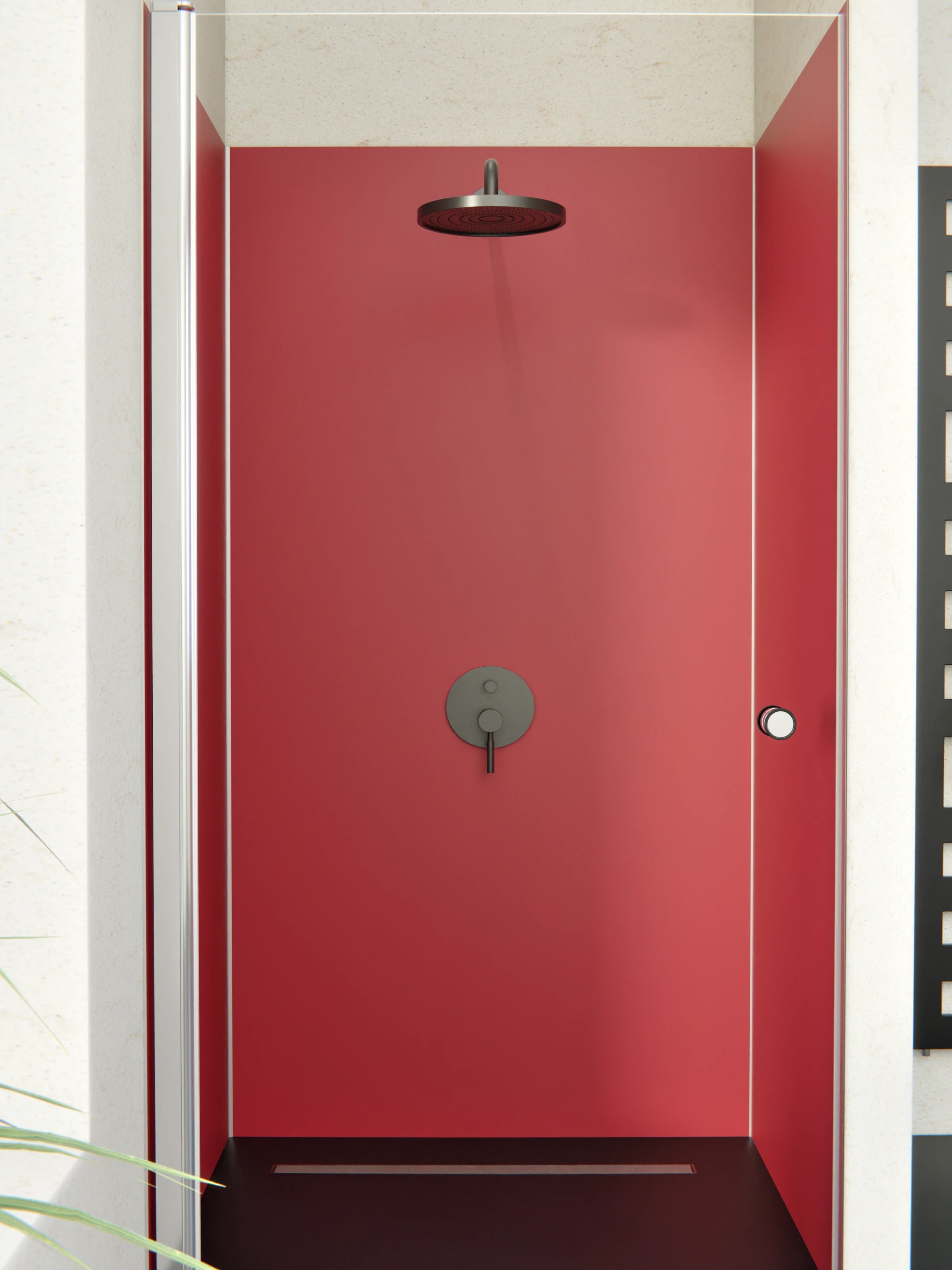 Duschrückwand - Vero Colors - Garnet Red