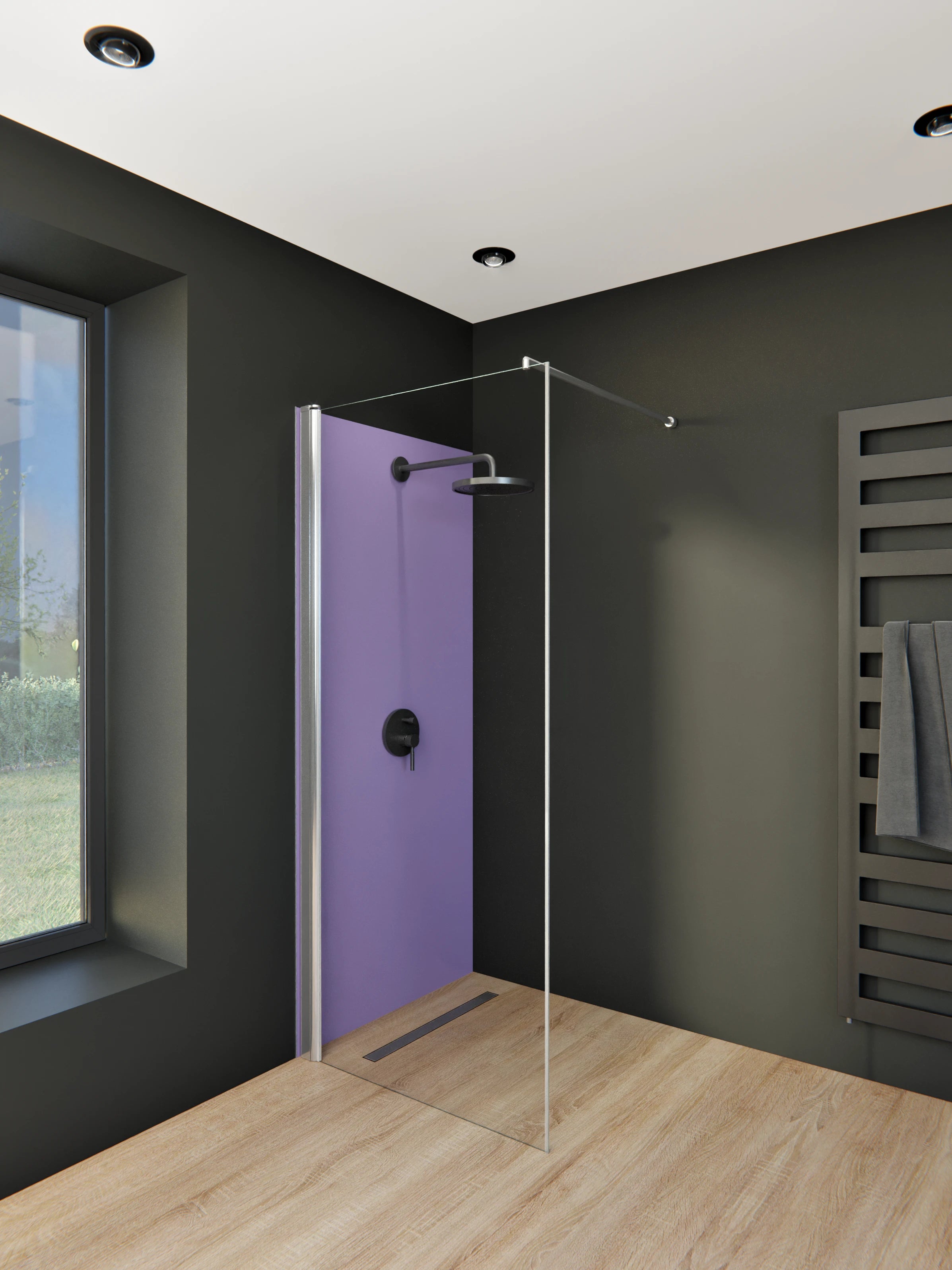 Duschrückwand - Vero Colors - Lavender Pearl