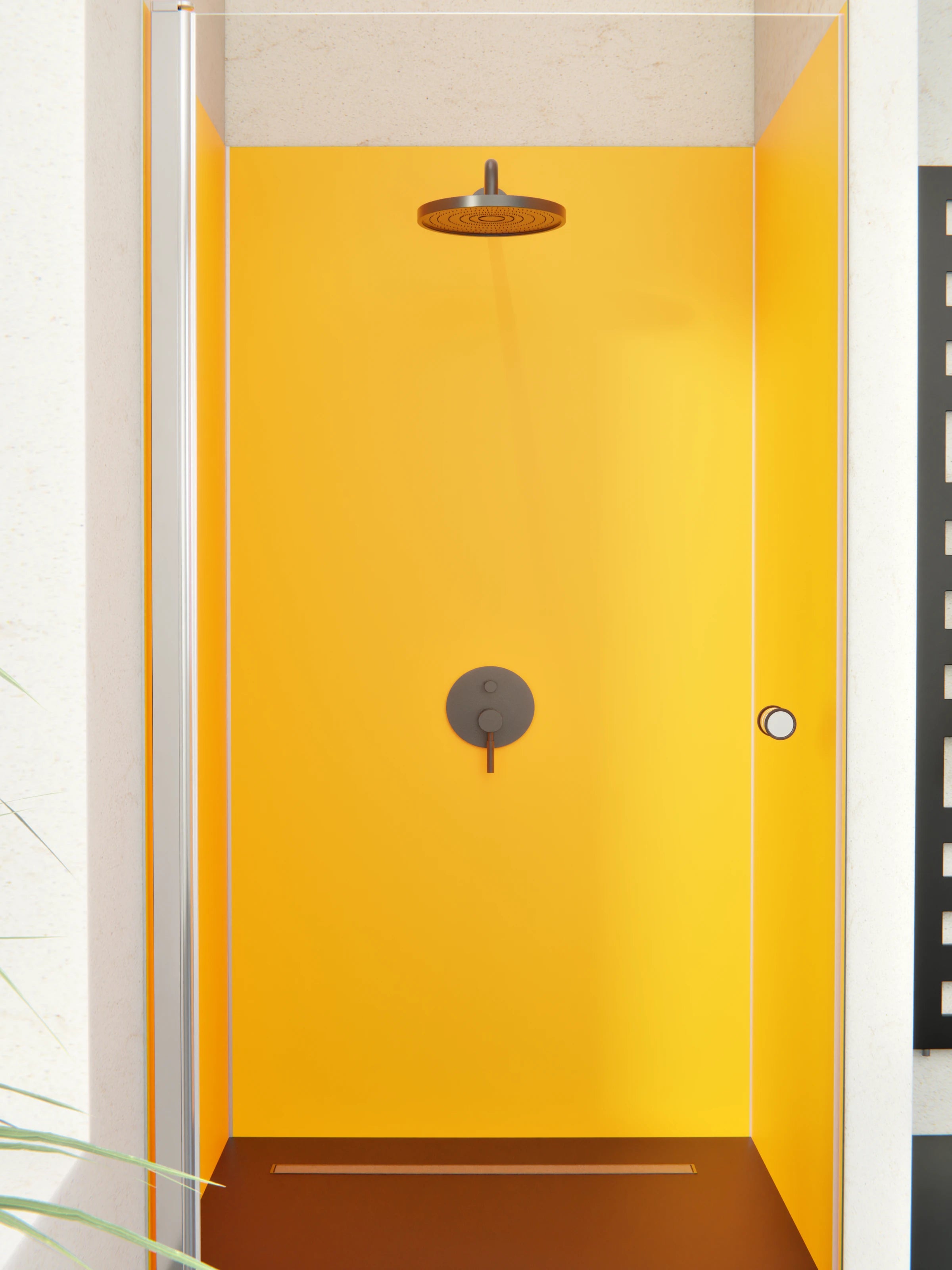 Duschrückwand - Vero Colors - Saffron Yellow