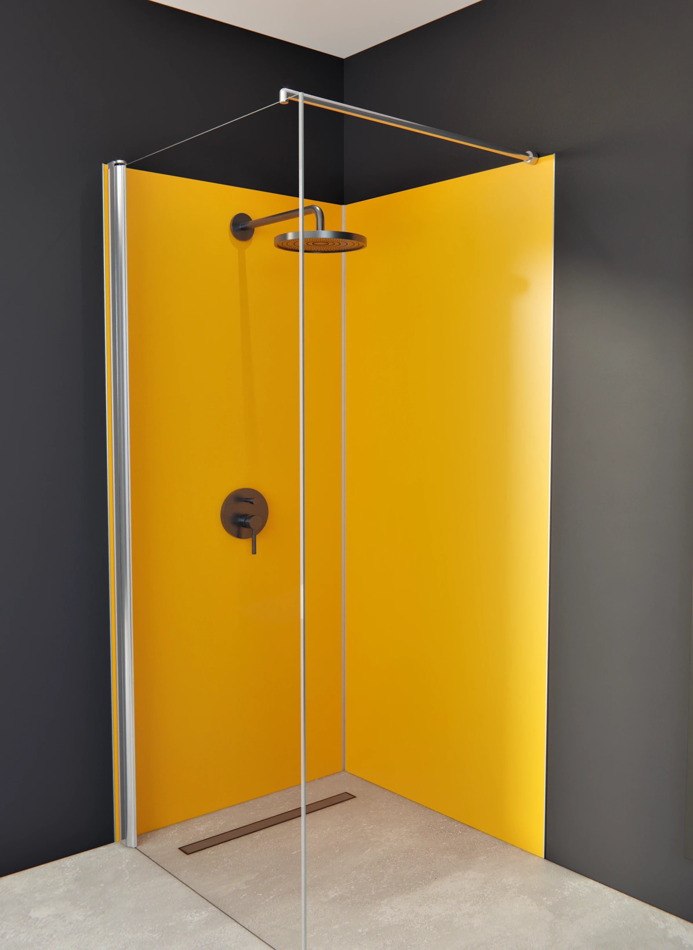 Duschrückwand - Vero Colors - Sun Yellow