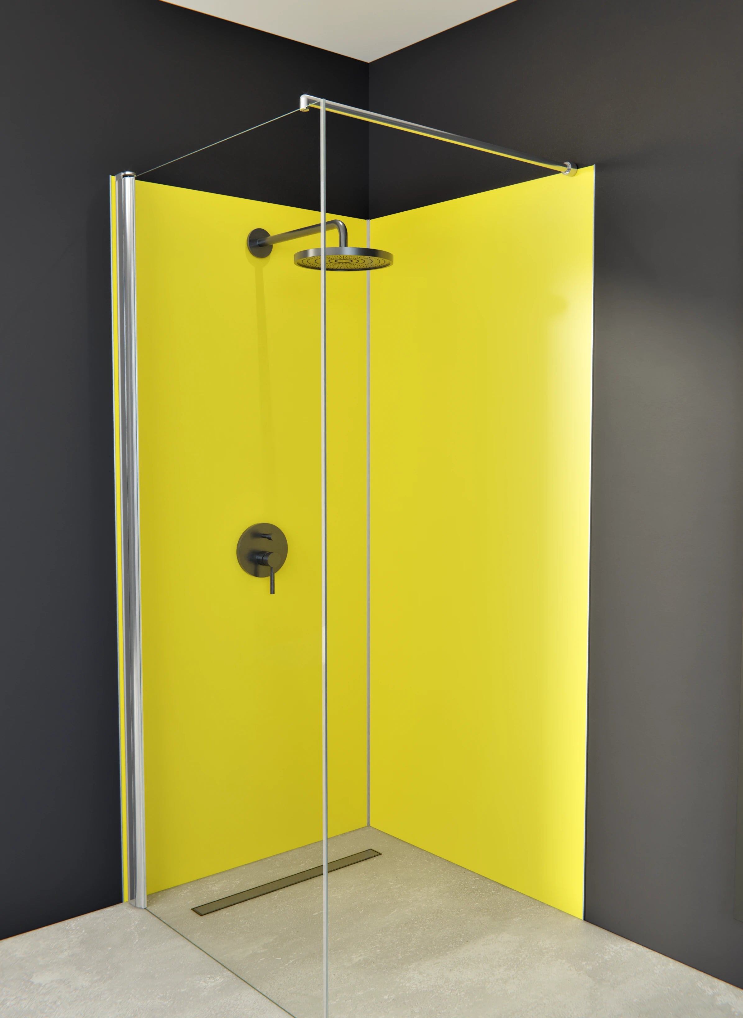 Duschrückwand - Vero Colors - Sunbeam Yellow