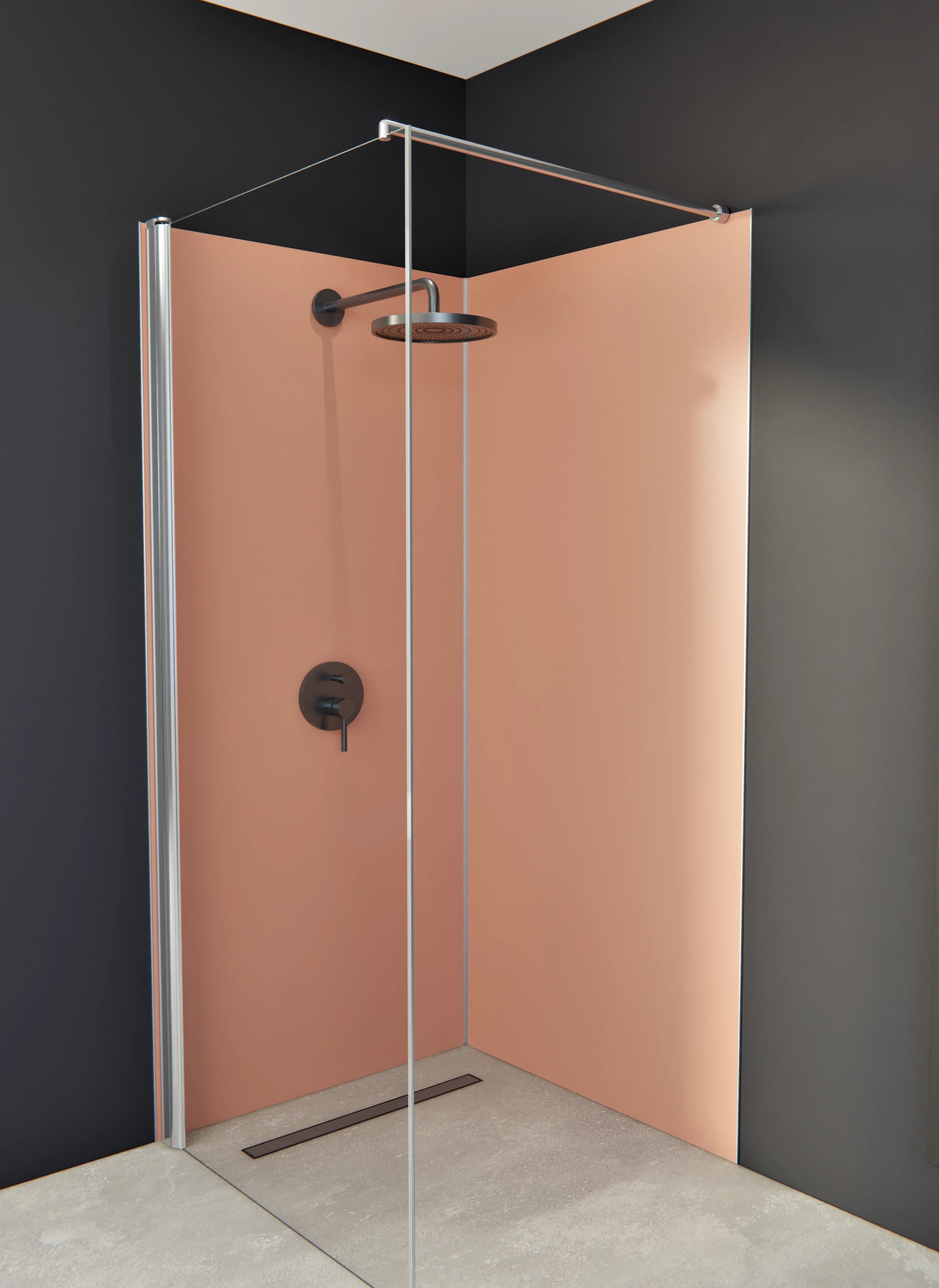 Duschrückwand - Vero Colors - Terracotta Blush