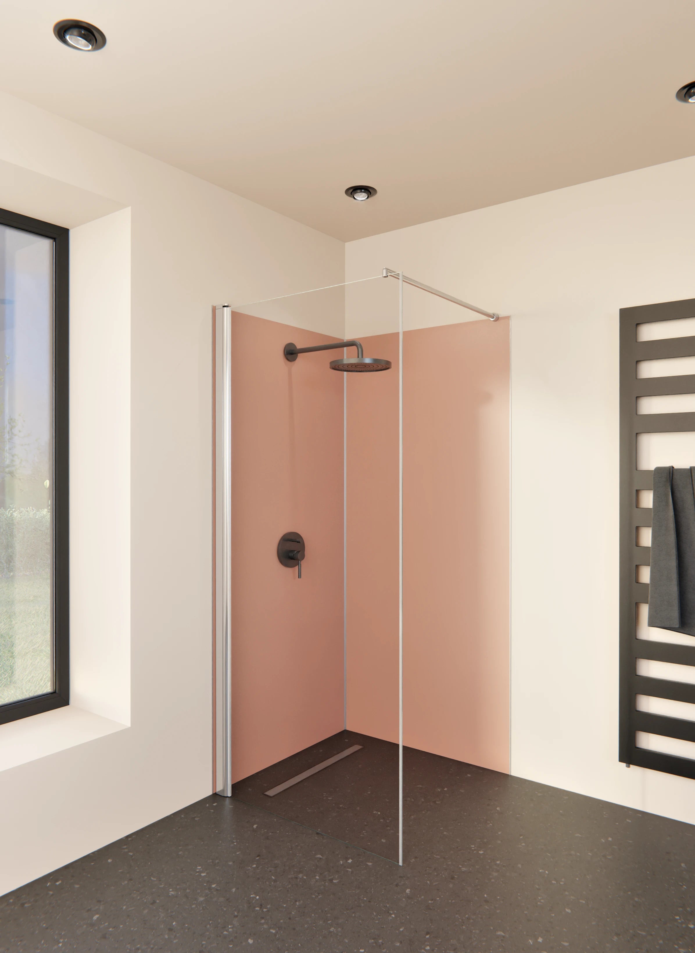 Duschrückwand - Vero Colors - Terracotta Blush