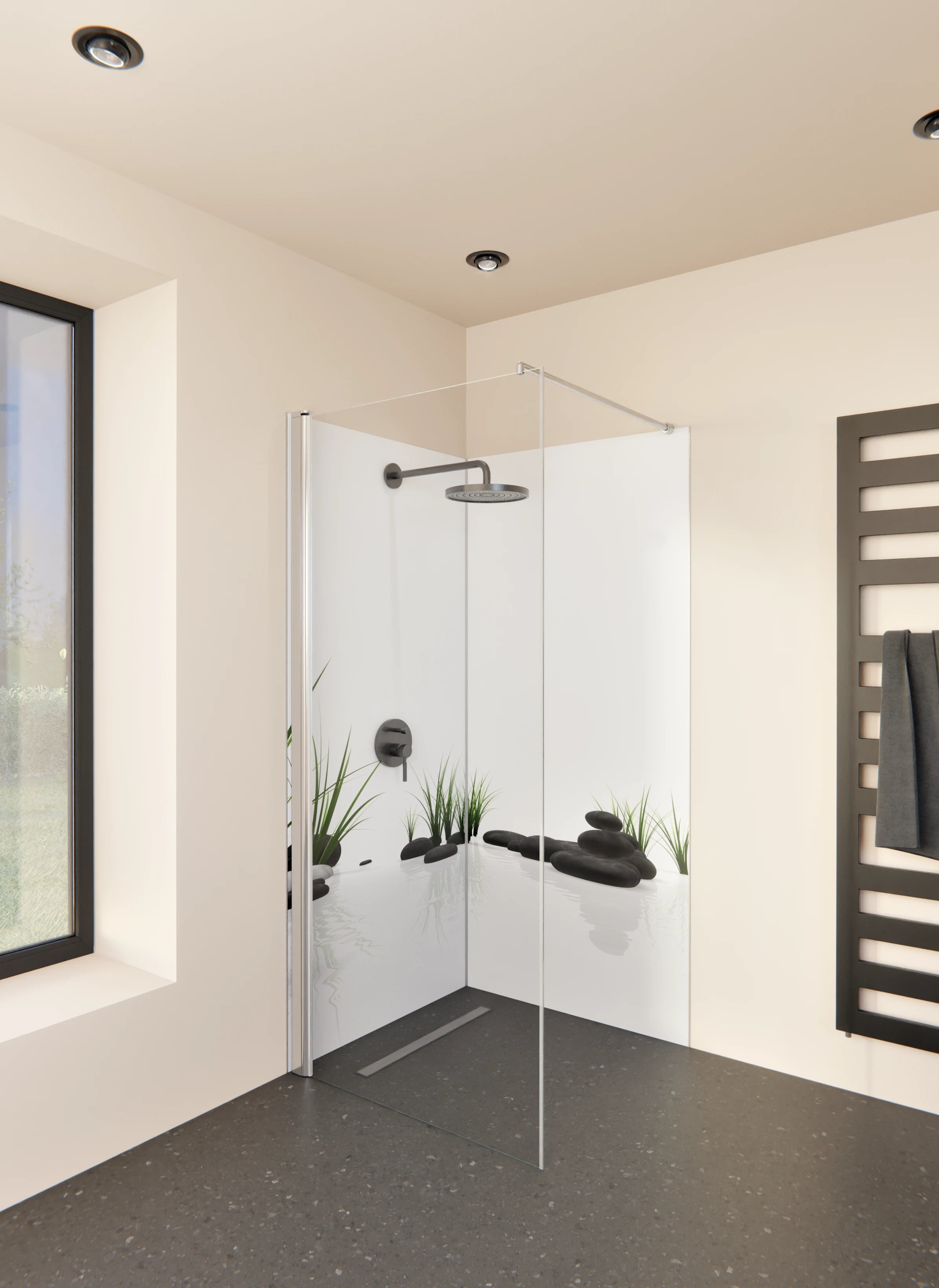 Duschrückwand - Wellness - Stil