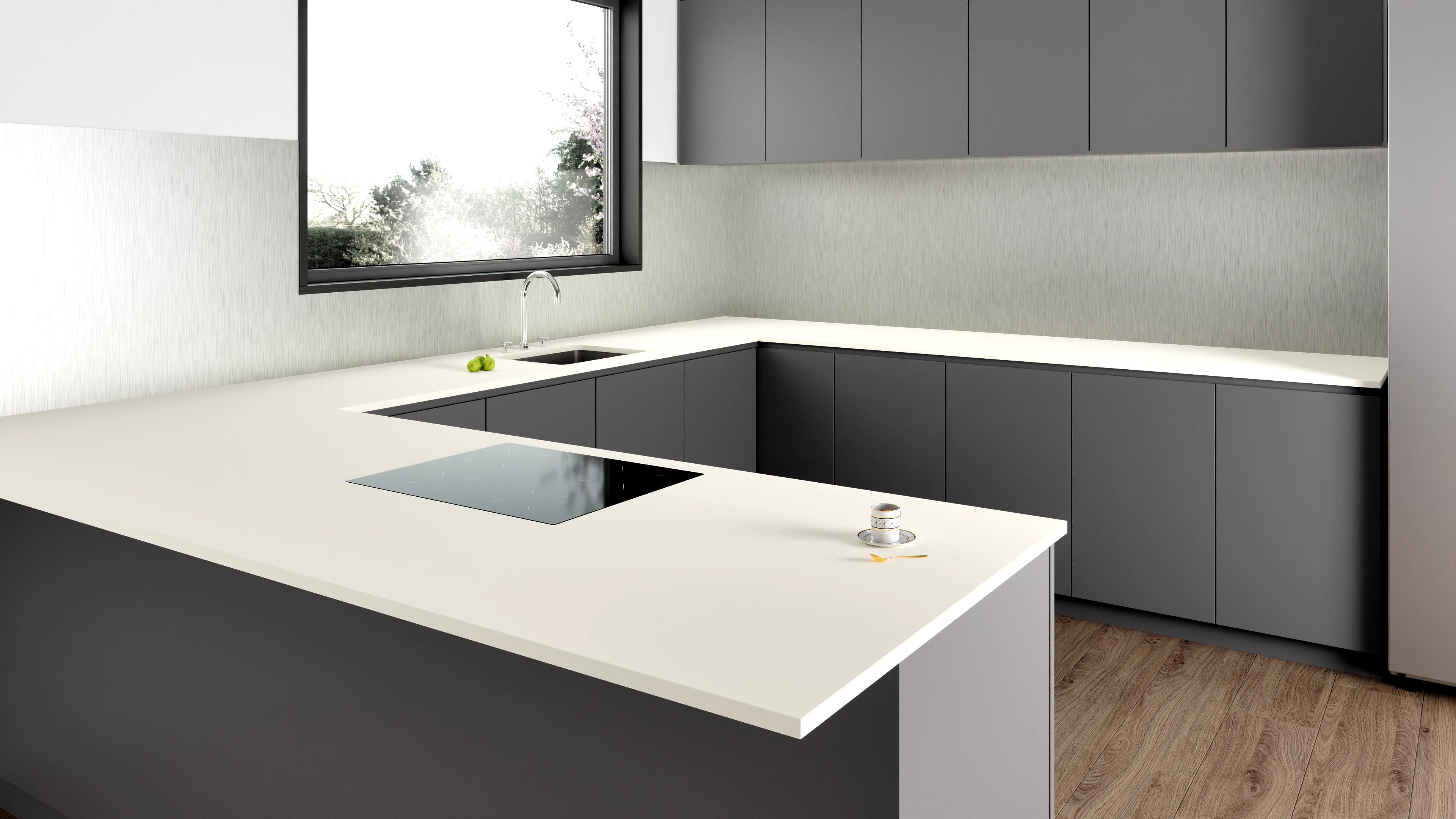 Arbeitsplatte - Pure White Cream