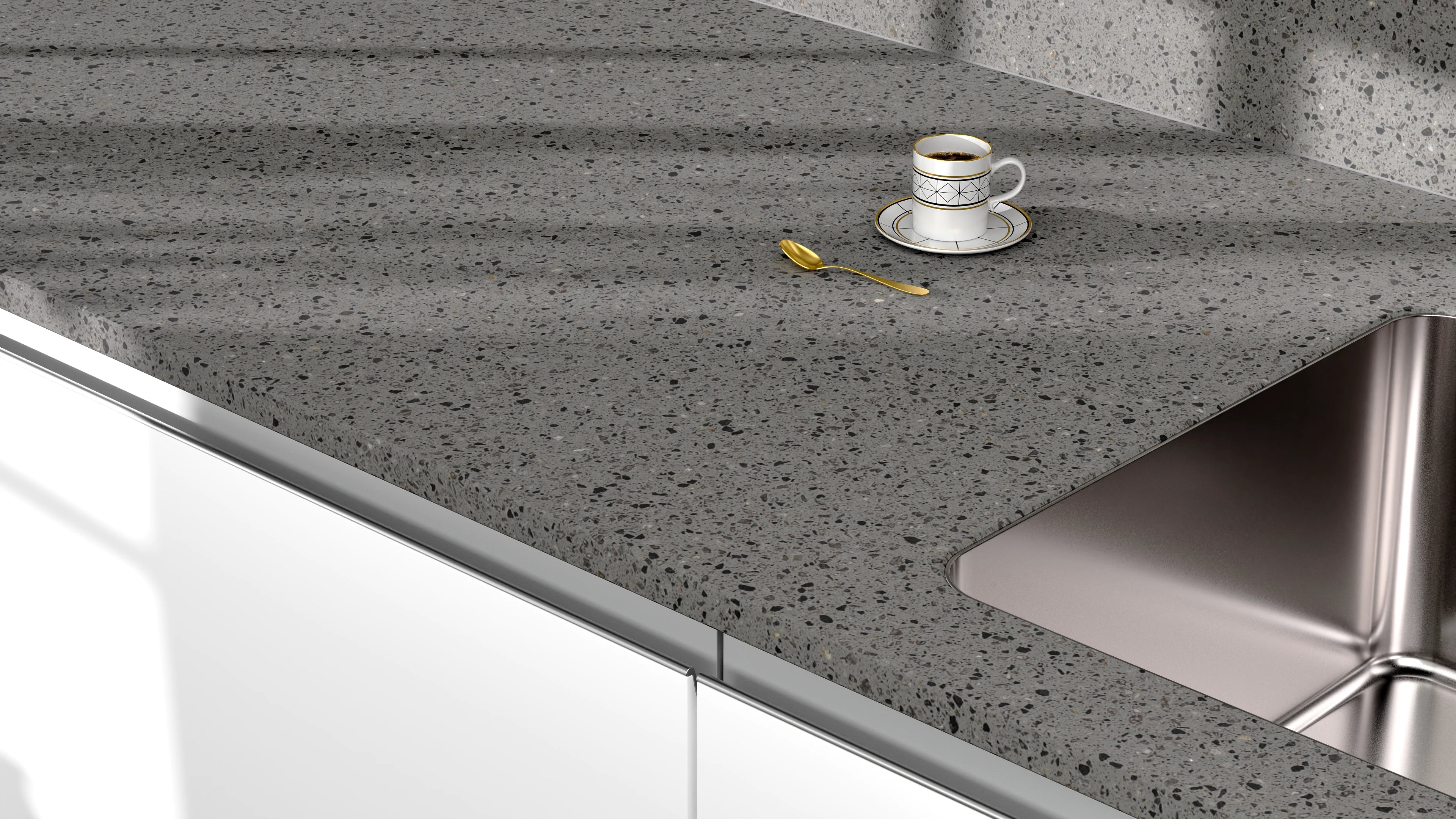 Arbeitsplatte - FusionStone Grey