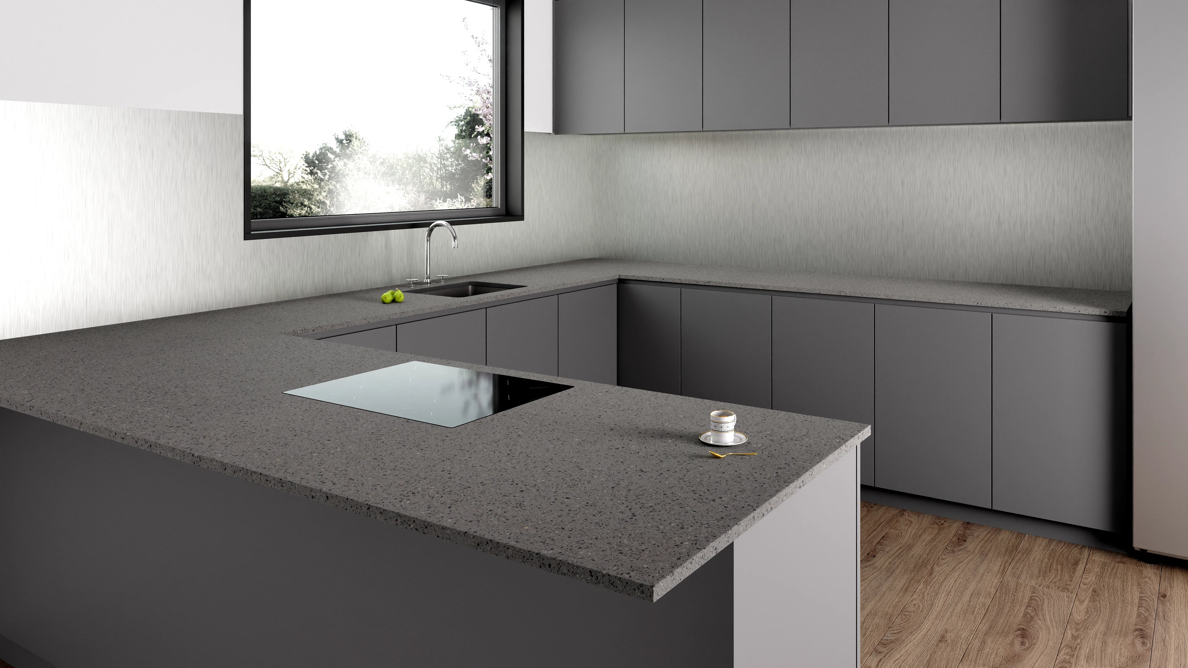 Arbeitsplatte - FusionStone Grey