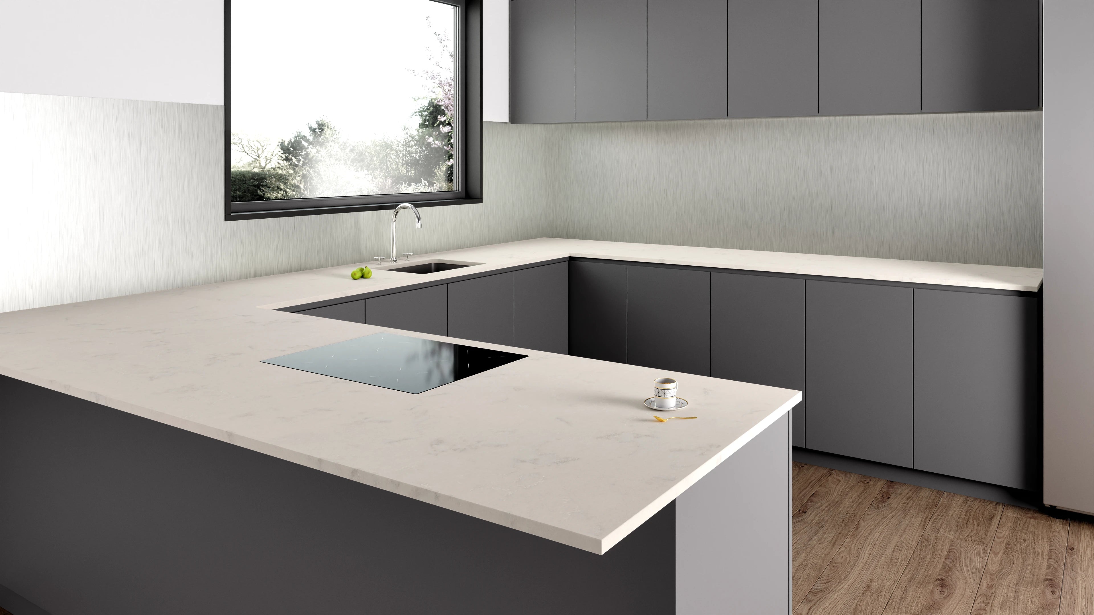 Arbeitsplatte - Onyx White