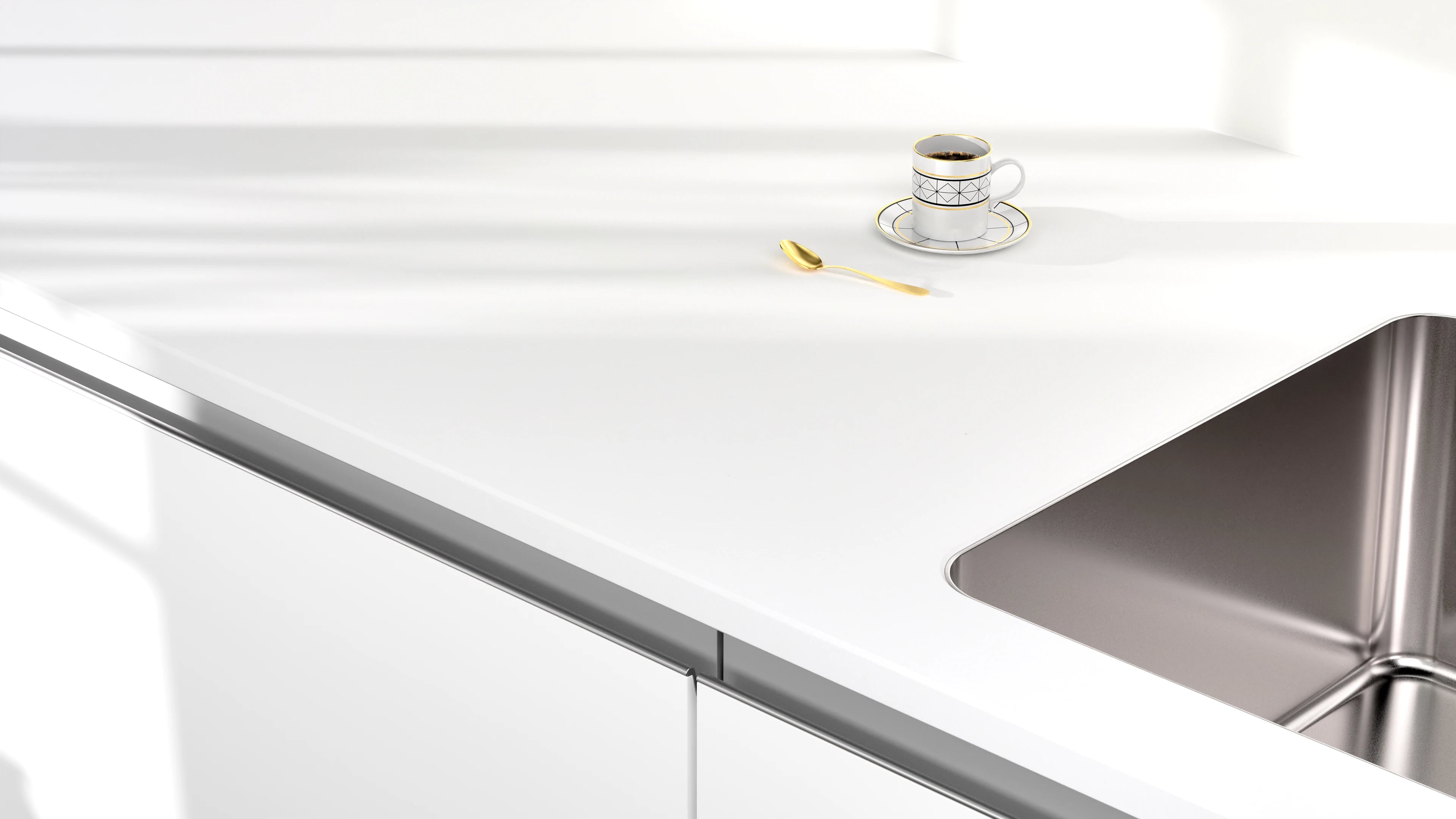 Arbeitsplatte - Polar_White